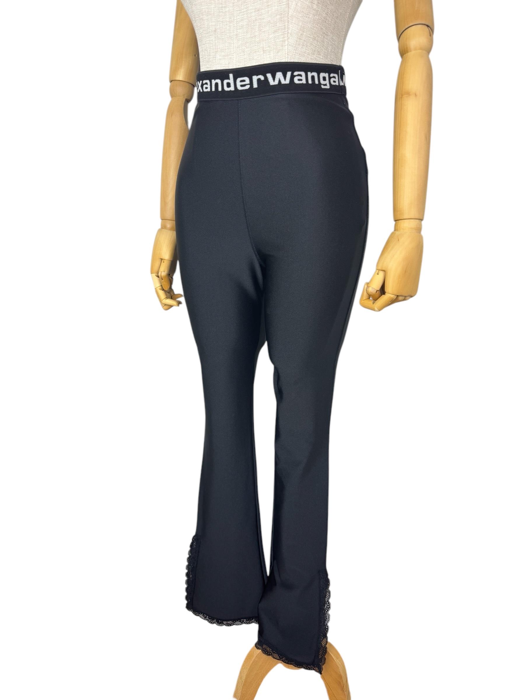 ALEXANDER WANG BLACK LACE LEGGINGS 