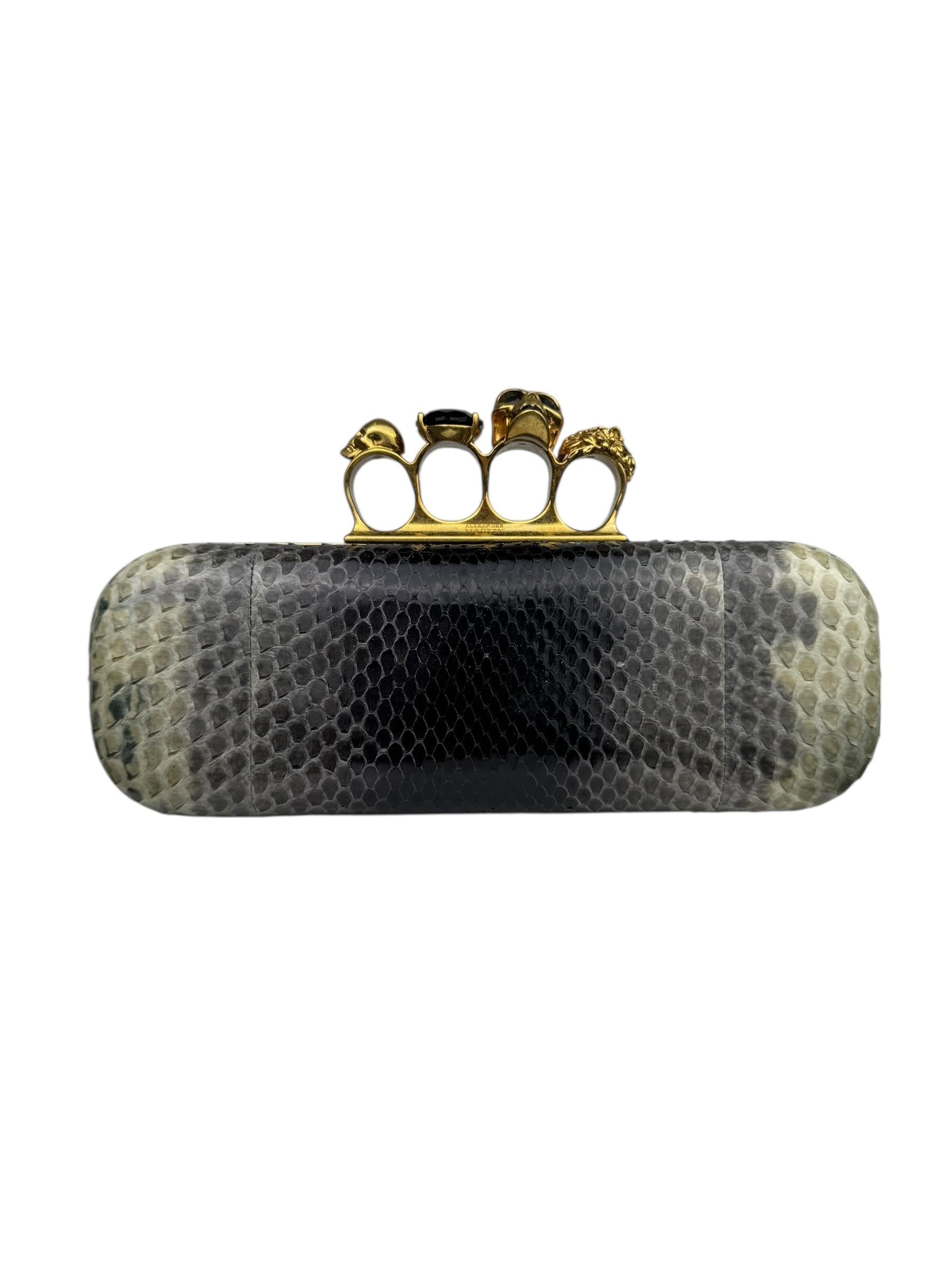 ALEXANDRE MCQUEEN SNAKESKIN CLUCTH BAG