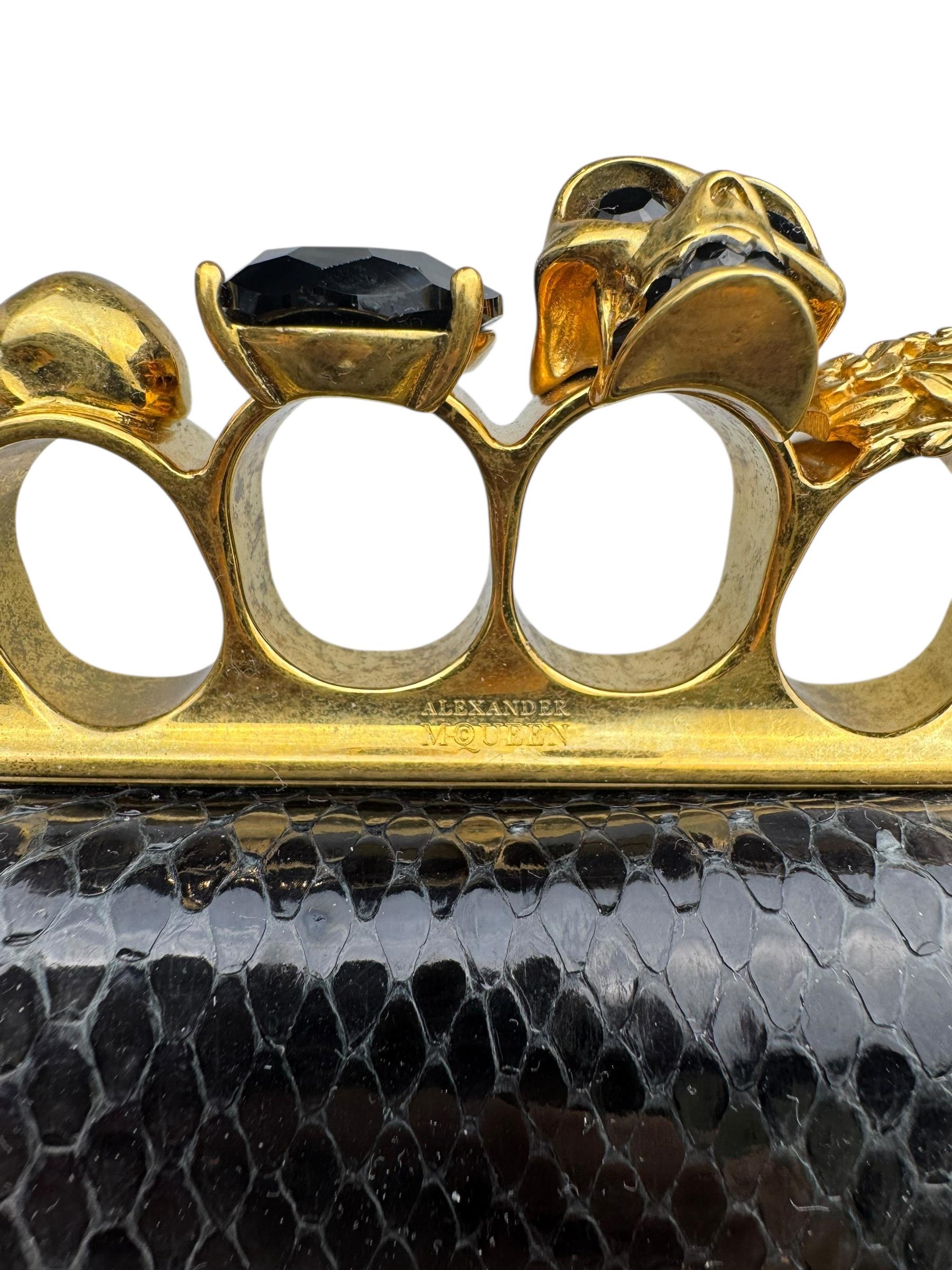 ALEXANDRE MCQUEEN SNAKESKIN CLUCTH BAG