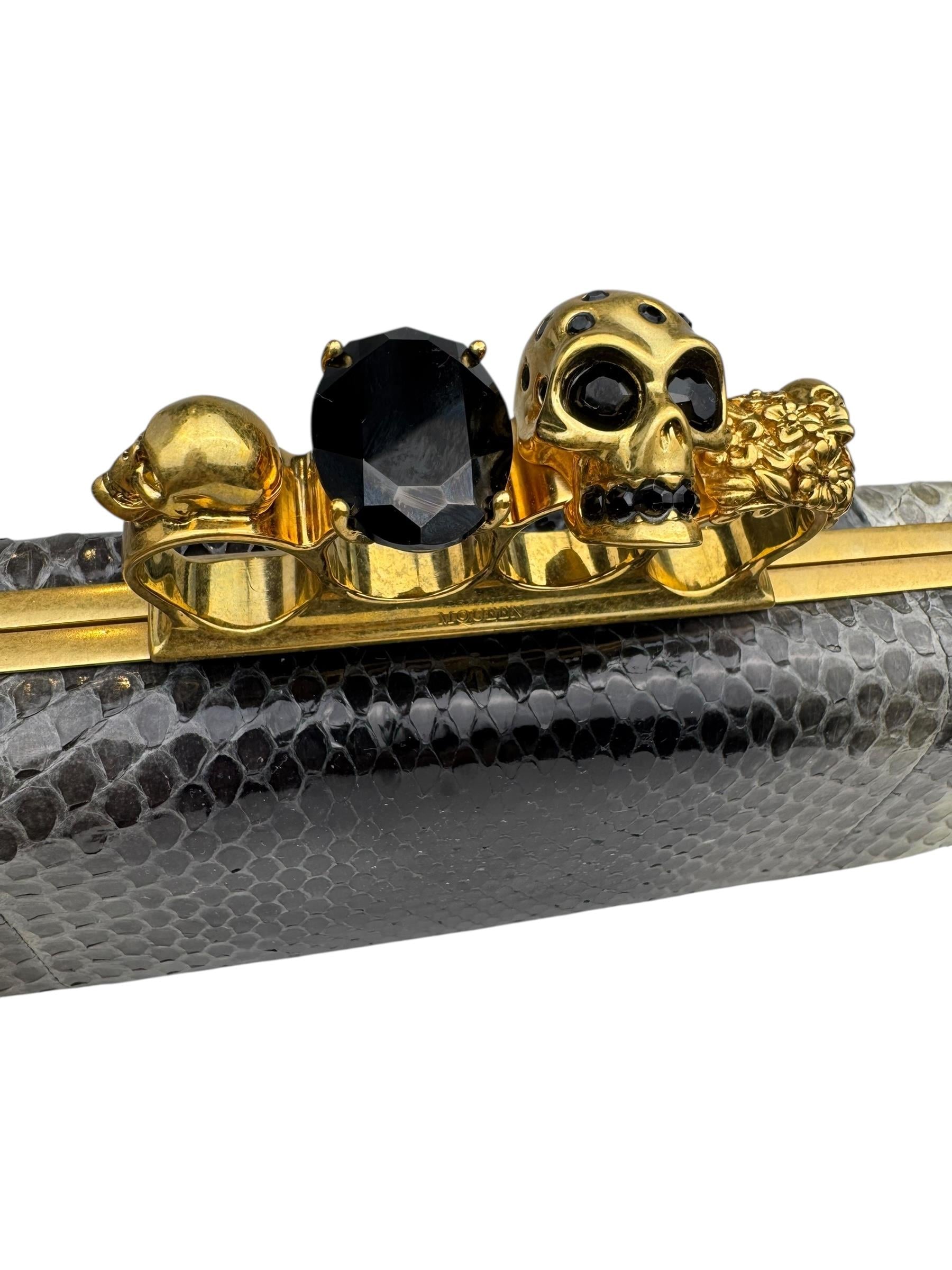 ALEXANDRE MCQUEEN SNAKESKIN CLUCTH BAG