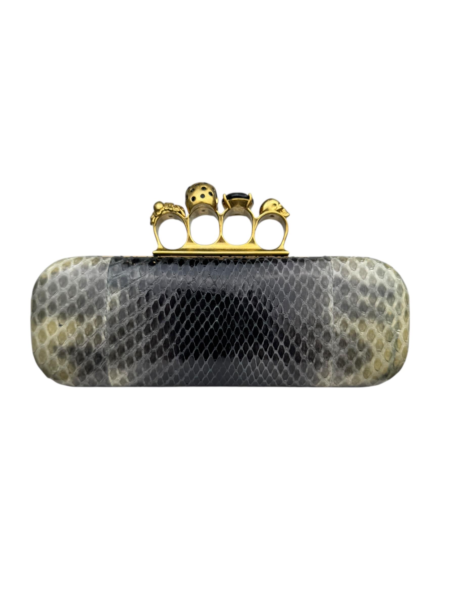 ALEXANDRE MCQUEEN SNAKESKIN CLUCTH BAG