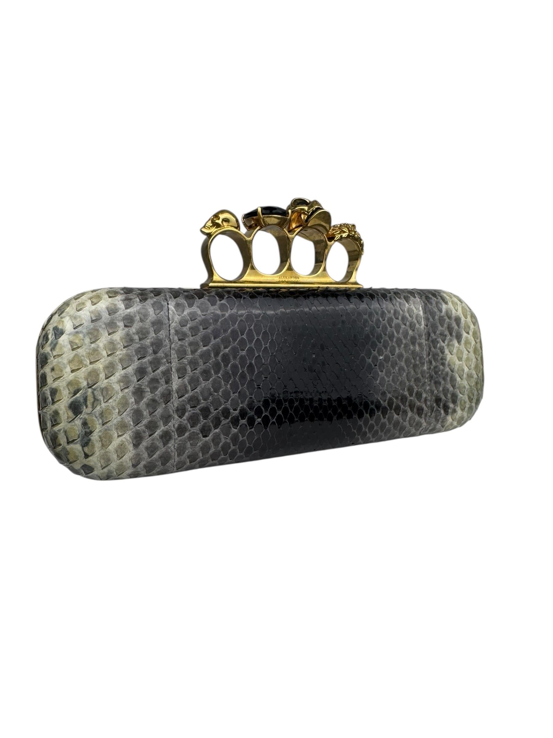 ALEXANDRE MCQUEEN SNAKESKIN CLUCTH BAG