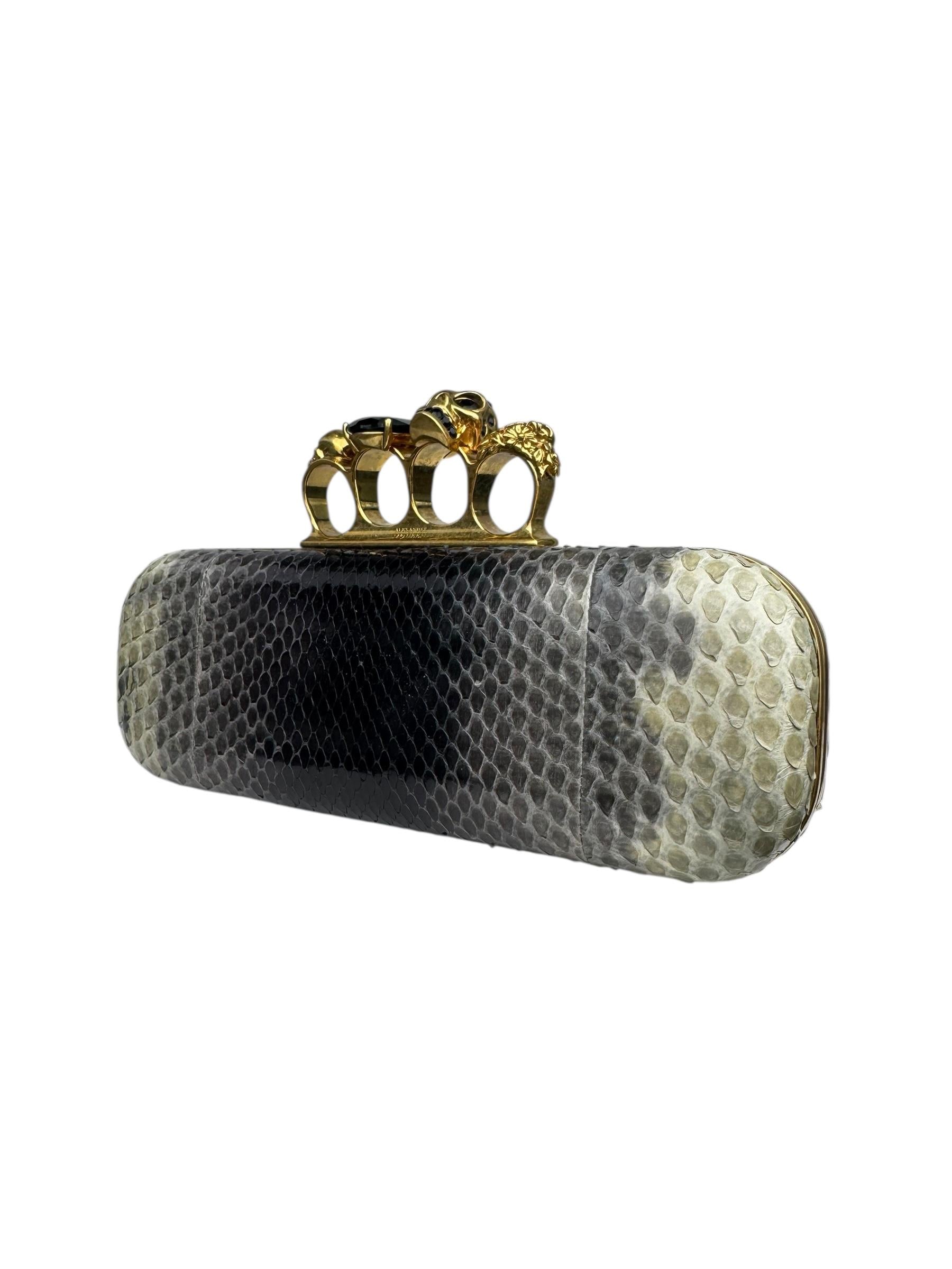 ALEXANDRE MCQUEEN SNAKESKIN CLUCTH BAG