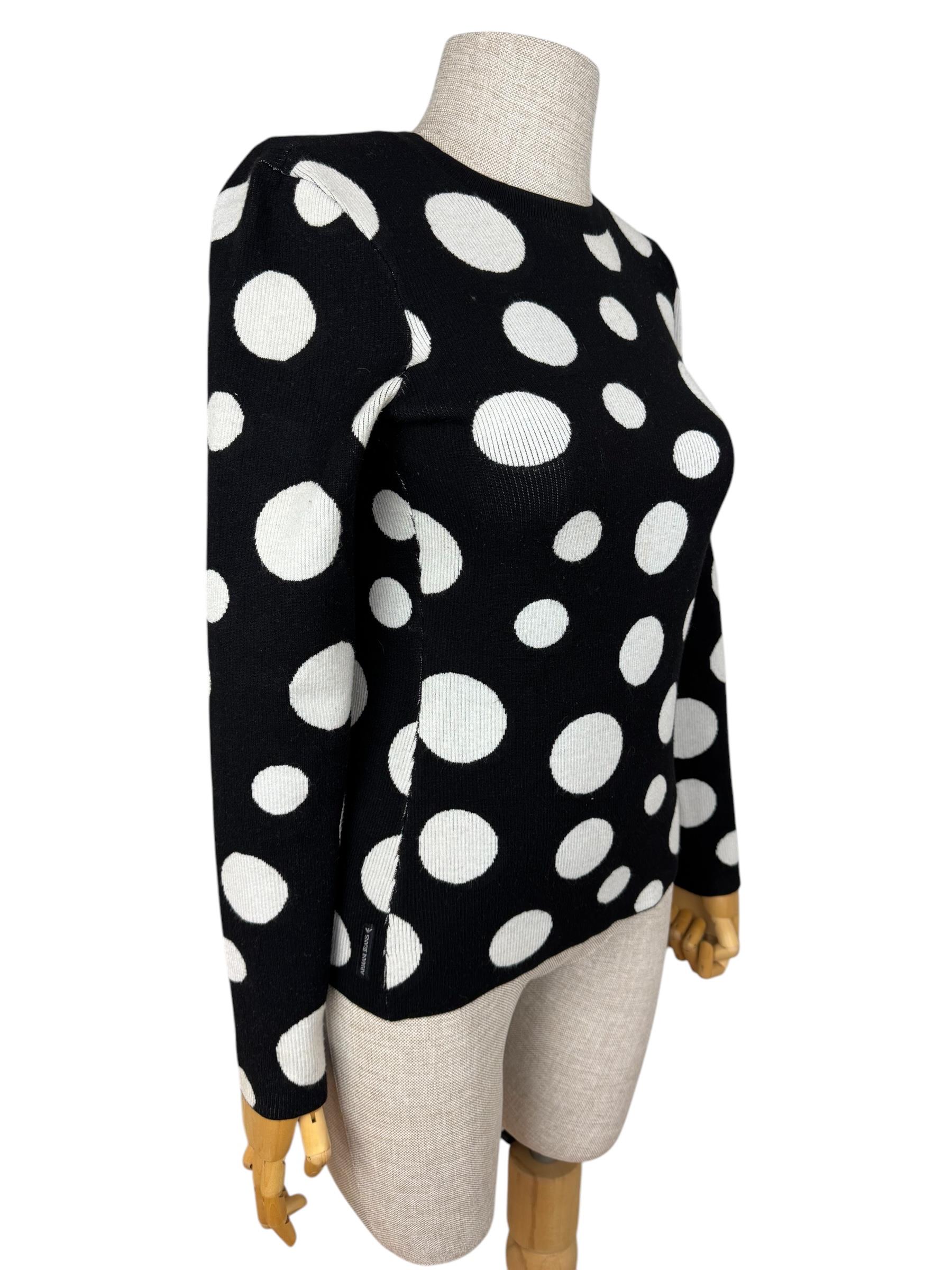 ARMANI WOOL BLACK JUMPER