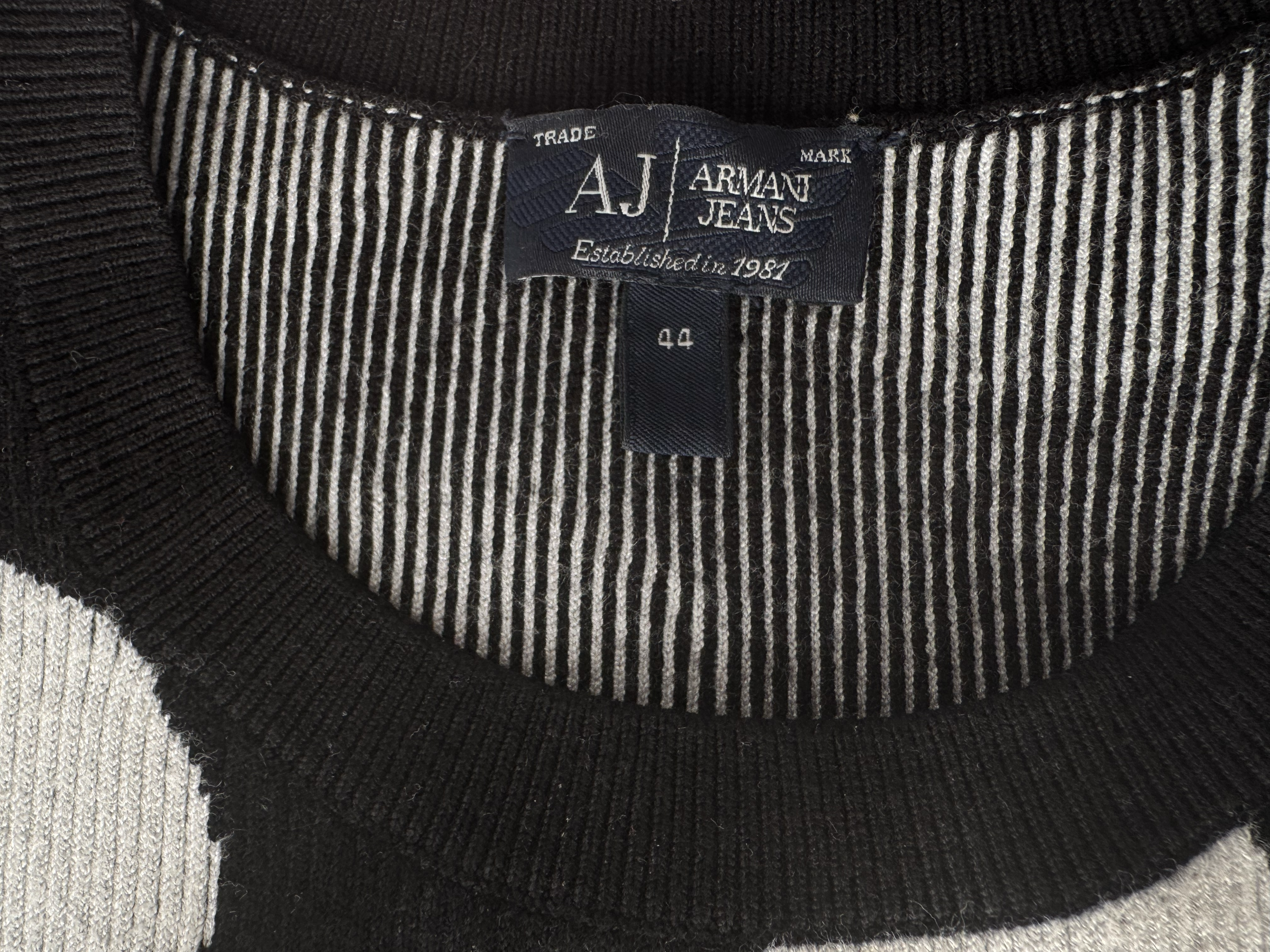 ARMANI WOOL BLACK JUMPER