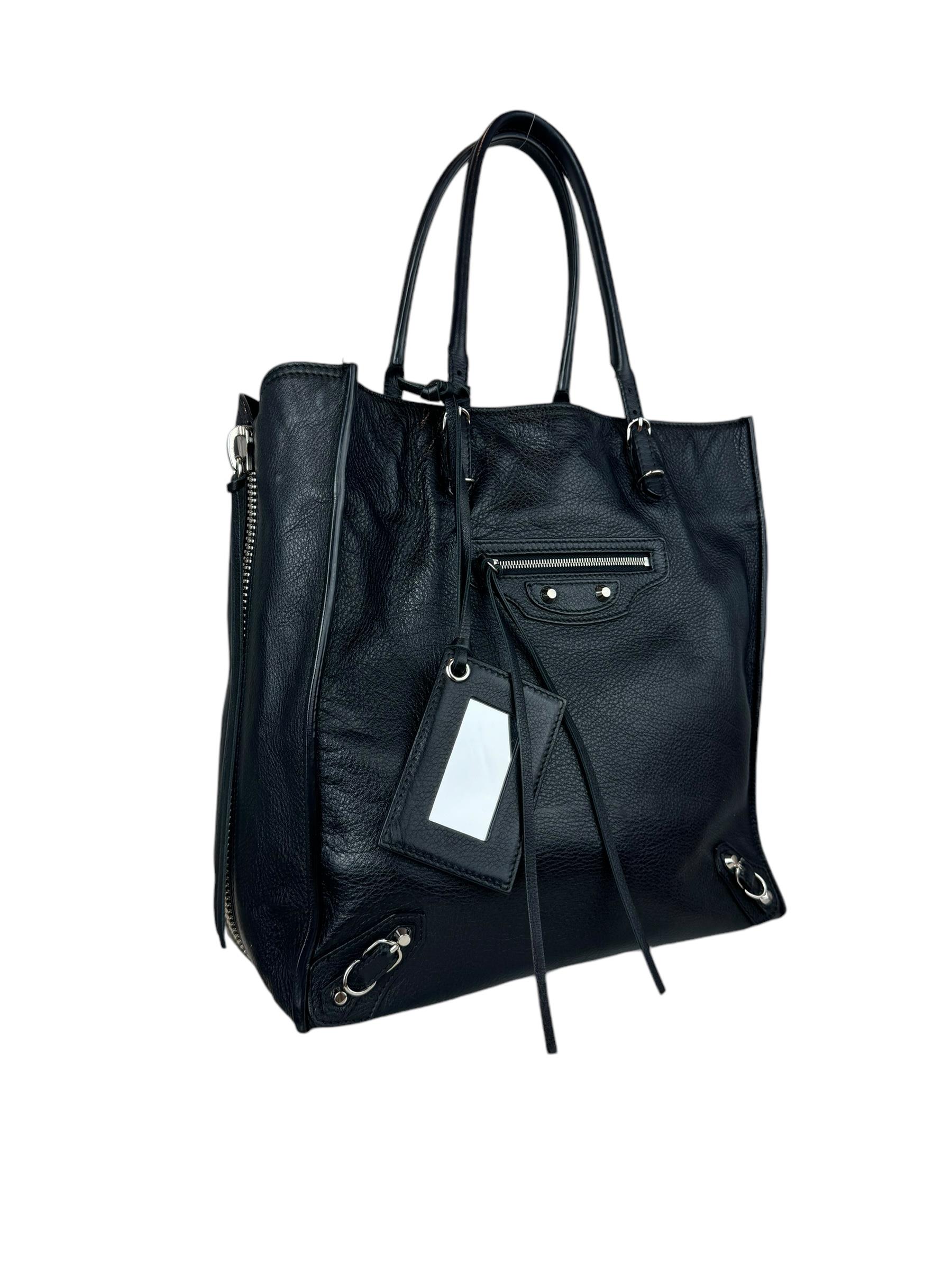 BALENCIAGA A5 PAPIER AROUND ZIP KOL ÇANTASI