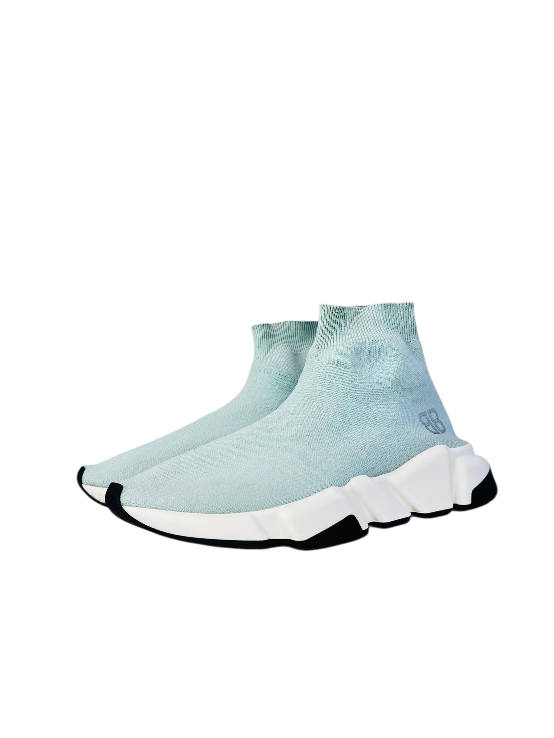 BALENCIAGA BABY BLUE SPEED SNEAKERS