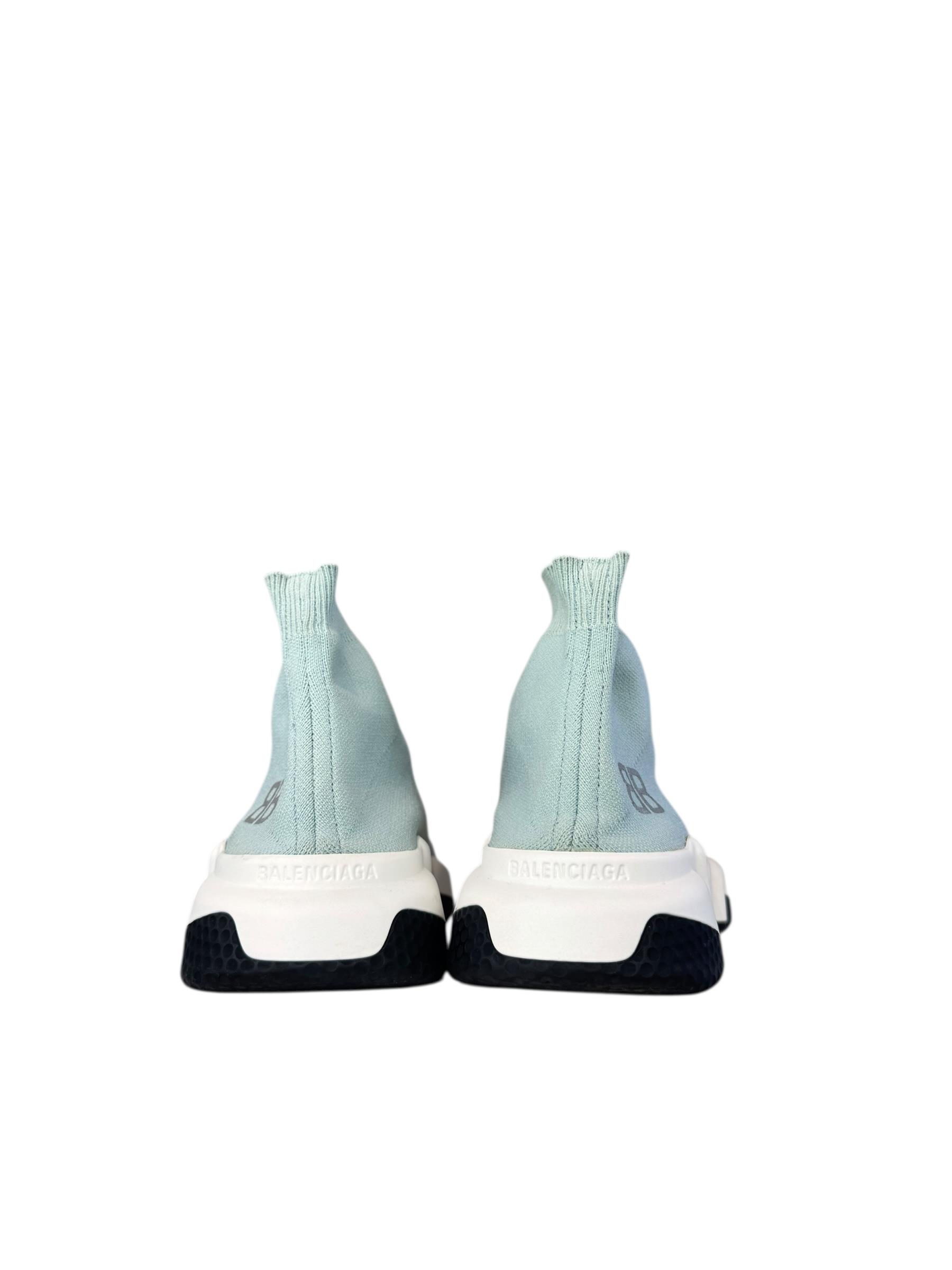 BALENCIAGA BABY BLUE SPEED SNEAKERS