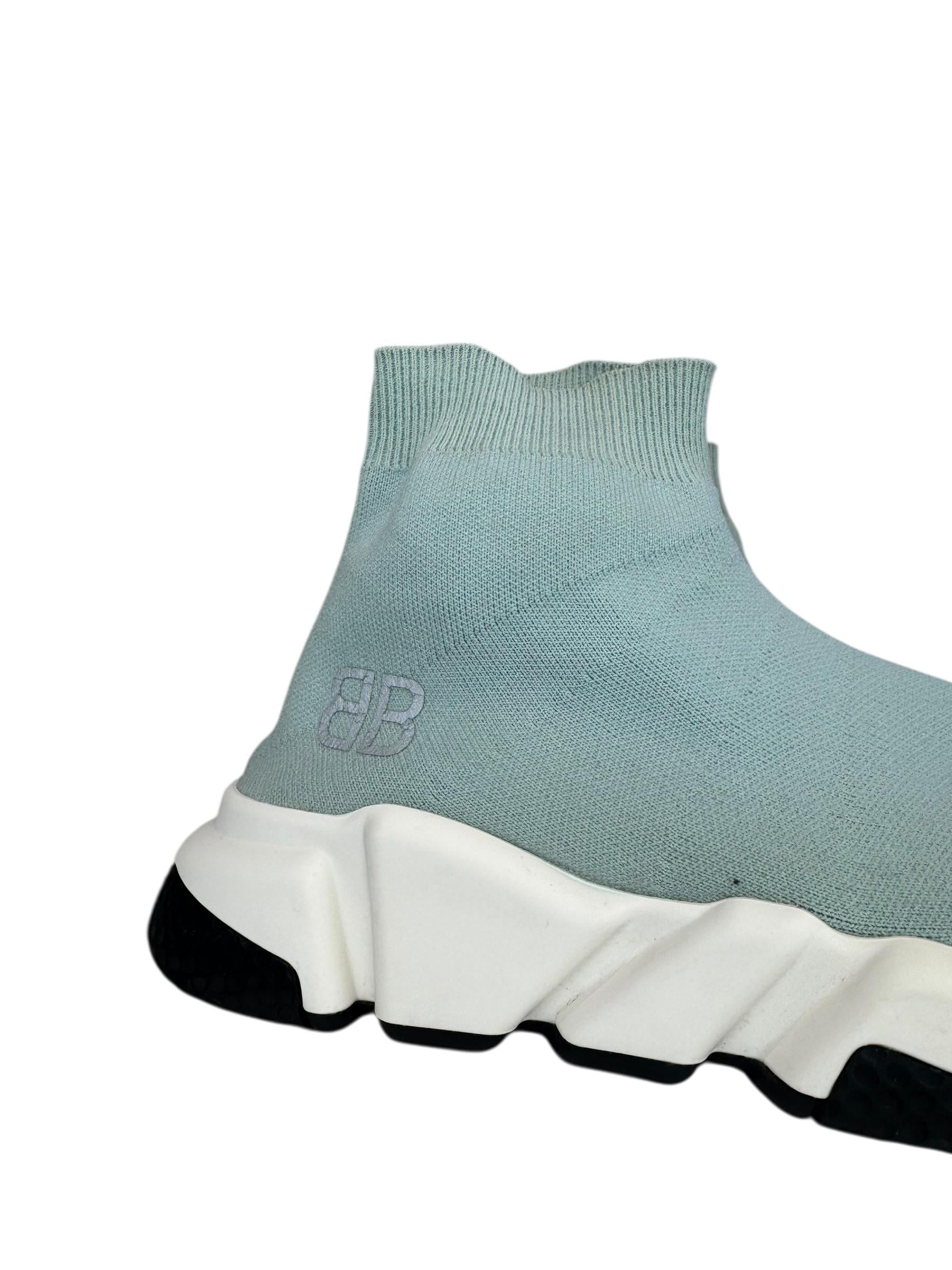 BALENCIAGA BABY BLUE SPEED SNEAKERS