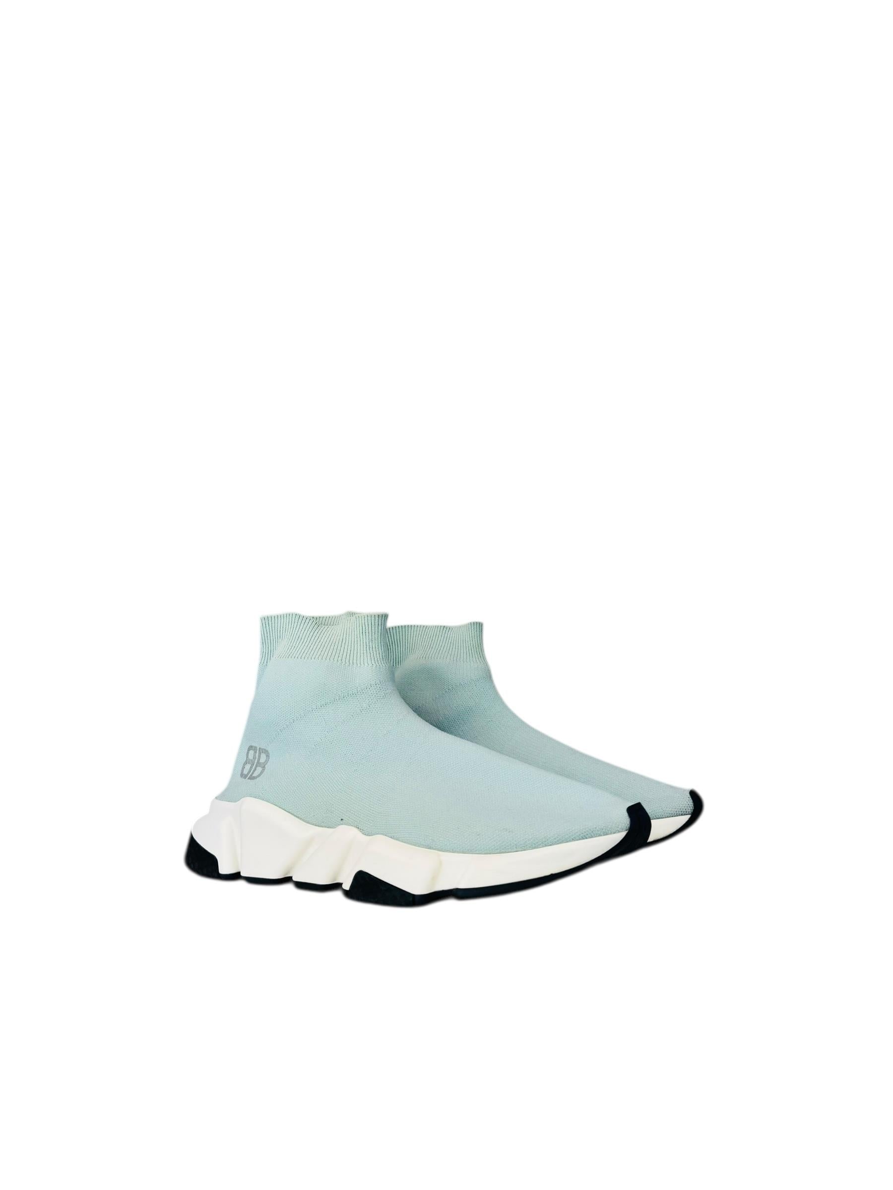 BALENCIAGA BABY BLUE SPEED SNEAKERS