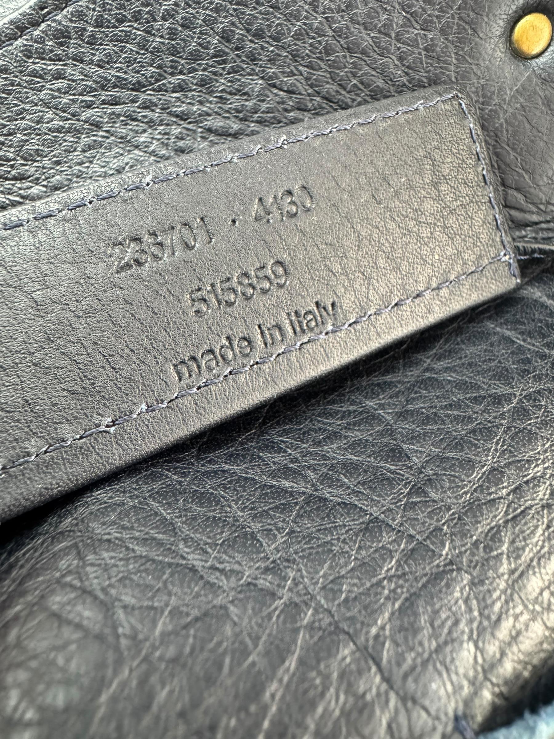 BALENCIAGA BLACK A4 ZIP AROUND BAG