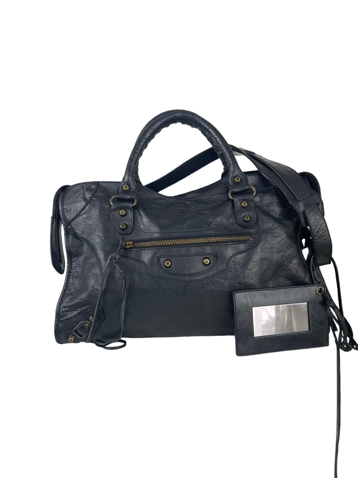BALENCİAGA BLACK CITY SHOULDER BAG
