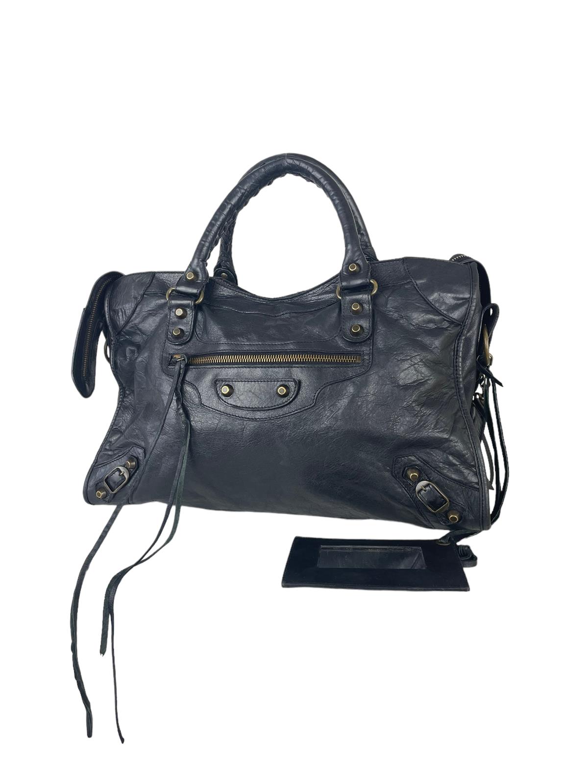 BALENCİAGA BLACK CITY SHOULDER BAG