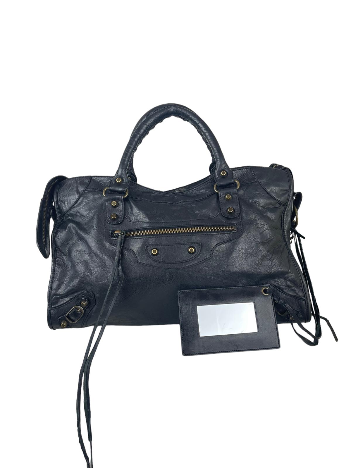 BALENCİAGA BLACK CITY SHOULDER BAG