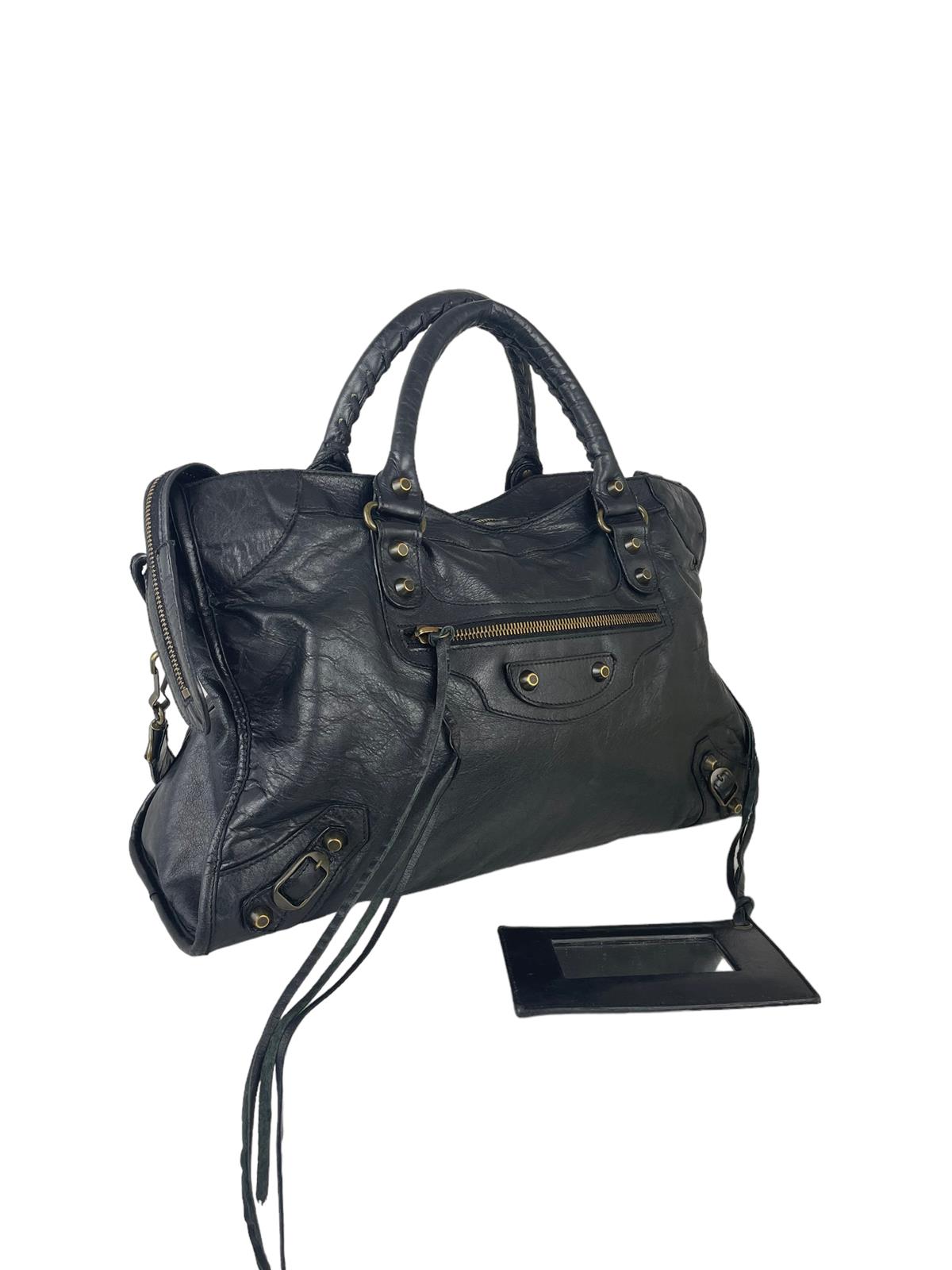 BALENCİAGA BLACK CITY SHOULDER BAG