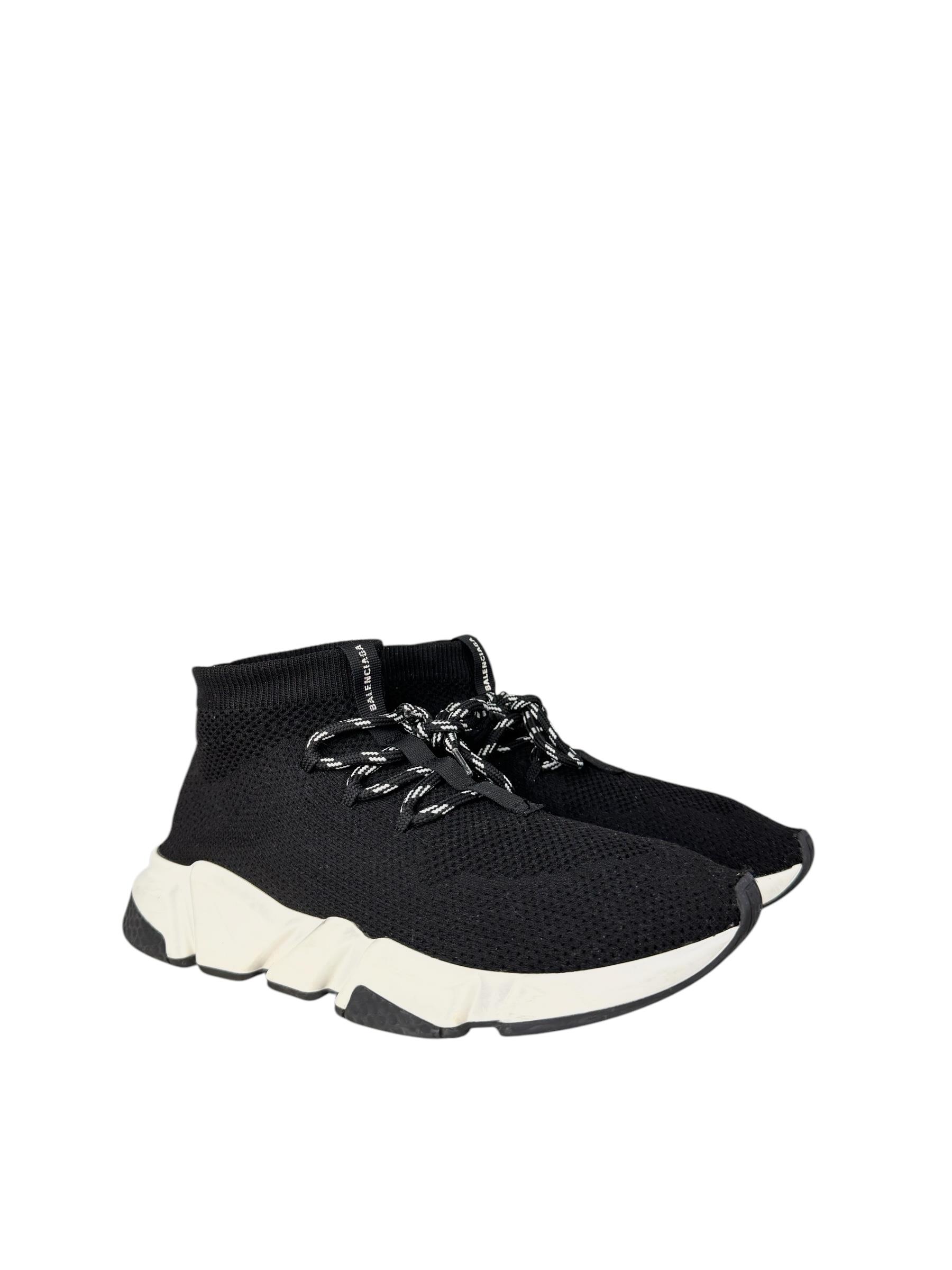 BALENCİAGA BLACK LACE UP SNEAKERS