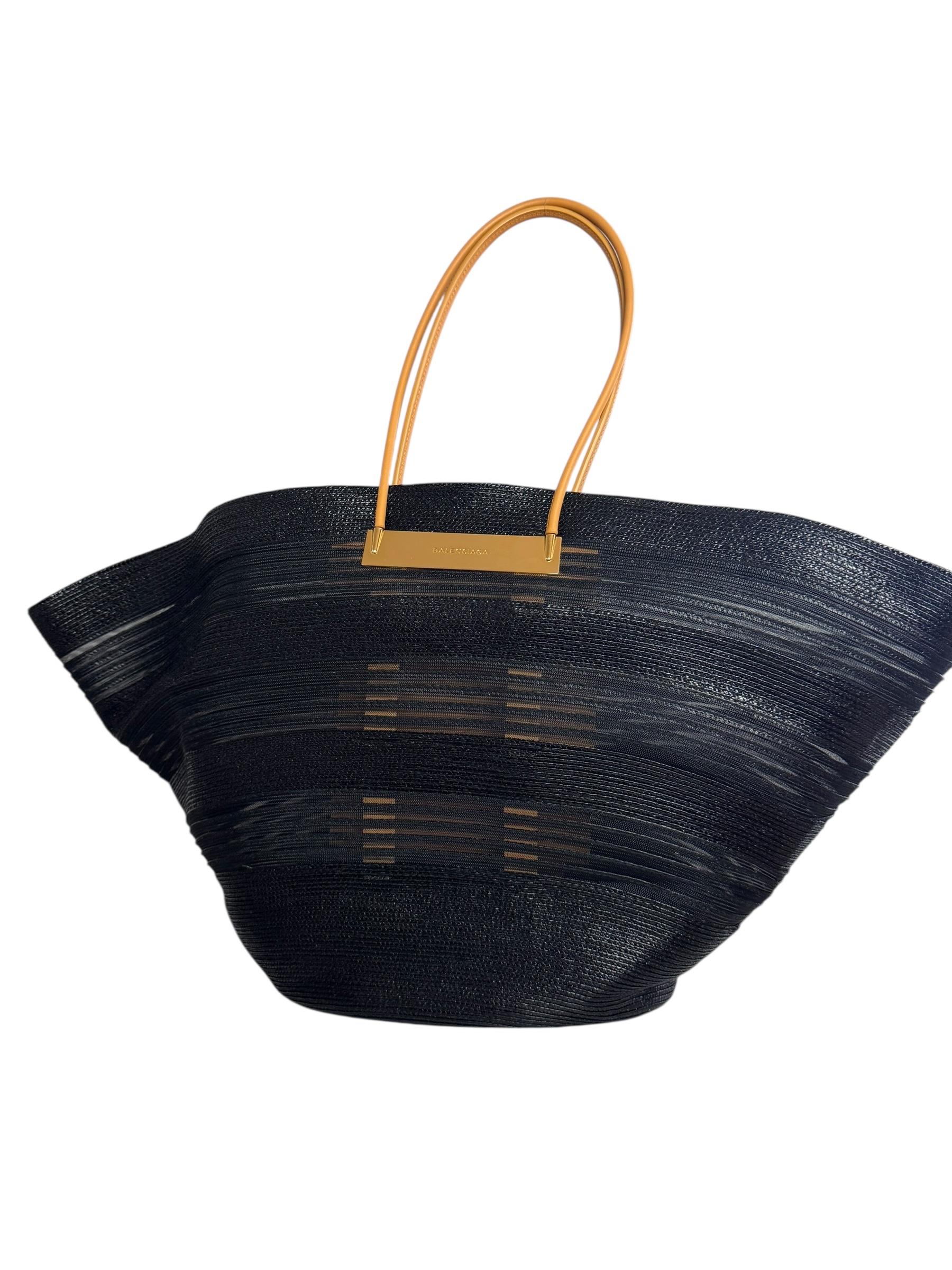 BALENCIAGA CABLE BASKET TOTE BAG
