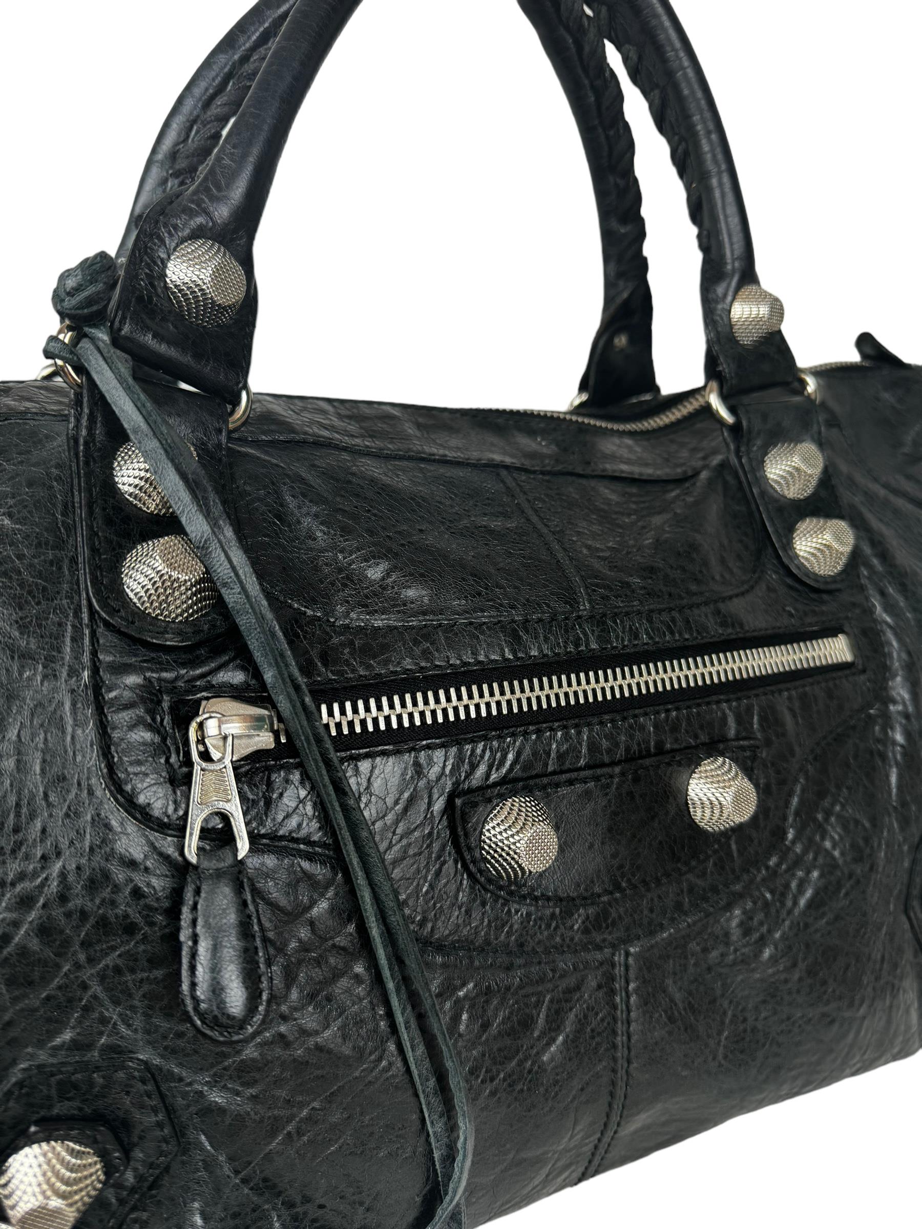 BALENCIAGA GIANT 21 SILVER HARDWARE CITY BAG