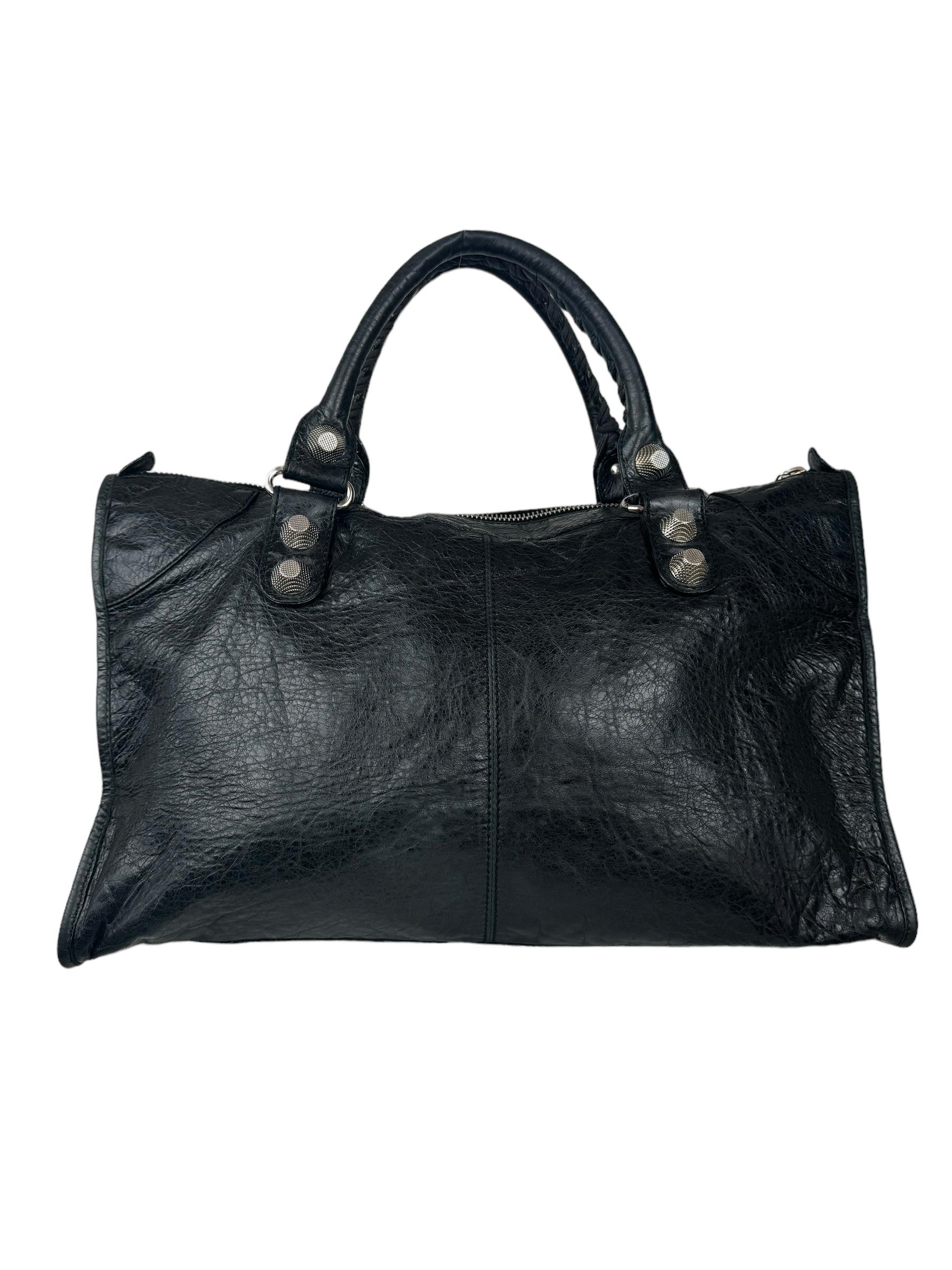 BALENCIAGA GIANT 21 SILVER HARDWARE CITY BAG