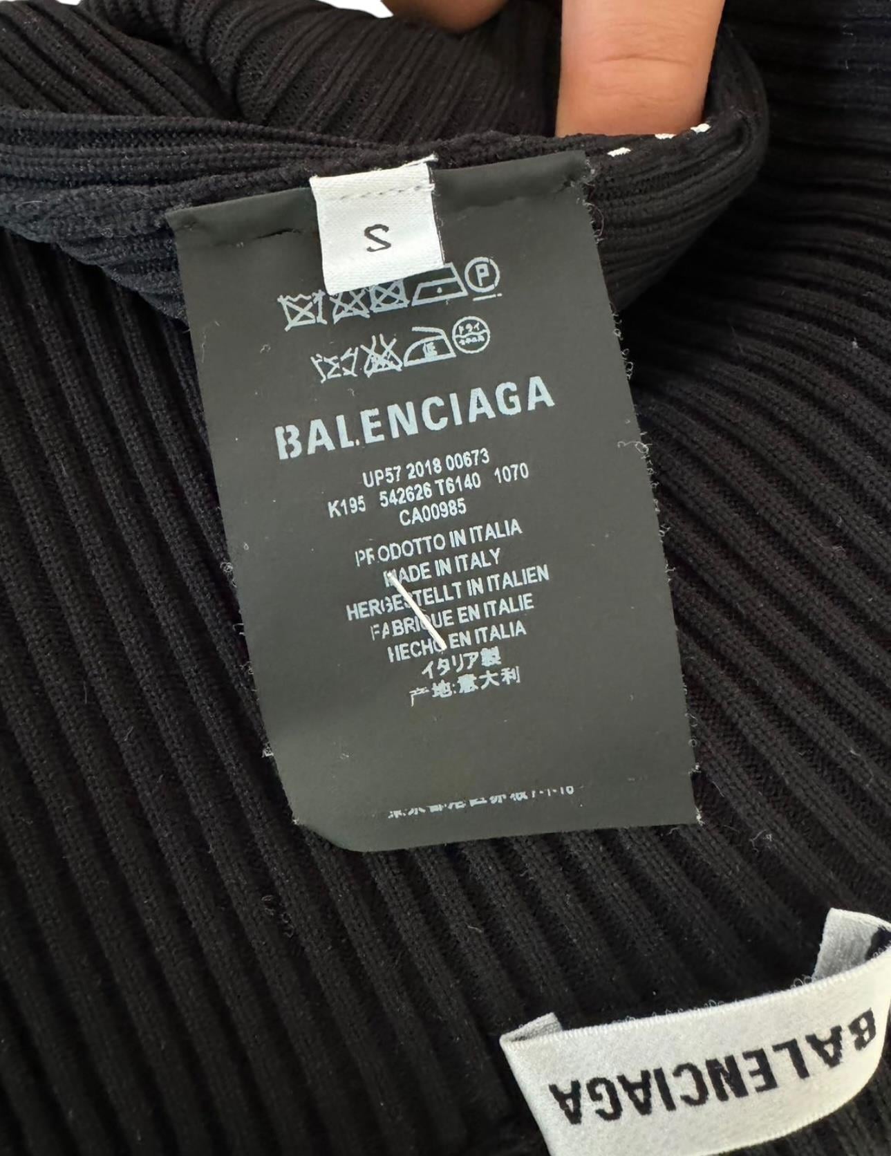 BALENCIAGA LOGO PRINTED SWEATER