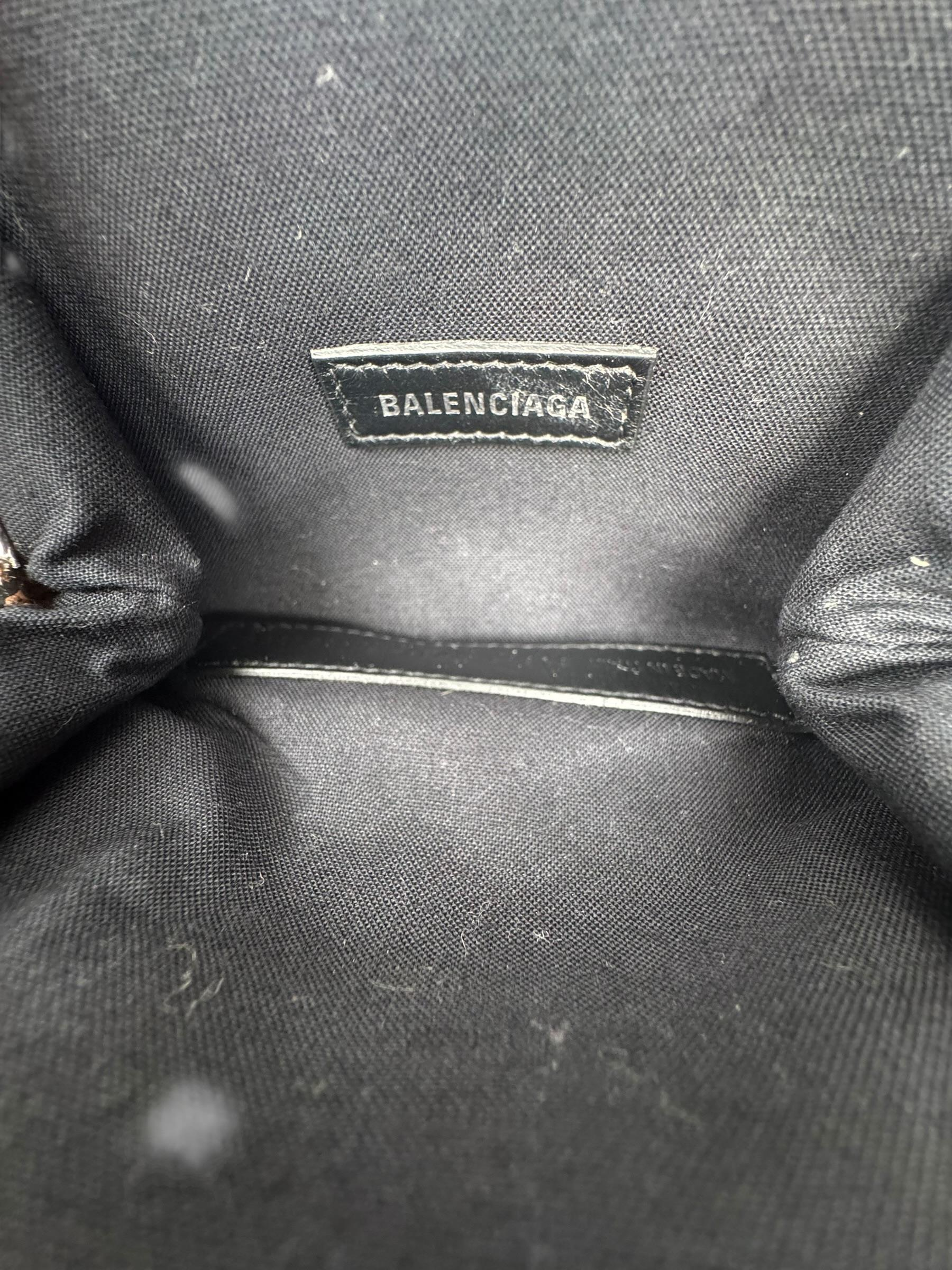 BALENCIAGA METALLIC CALFSKIN MINI BAG