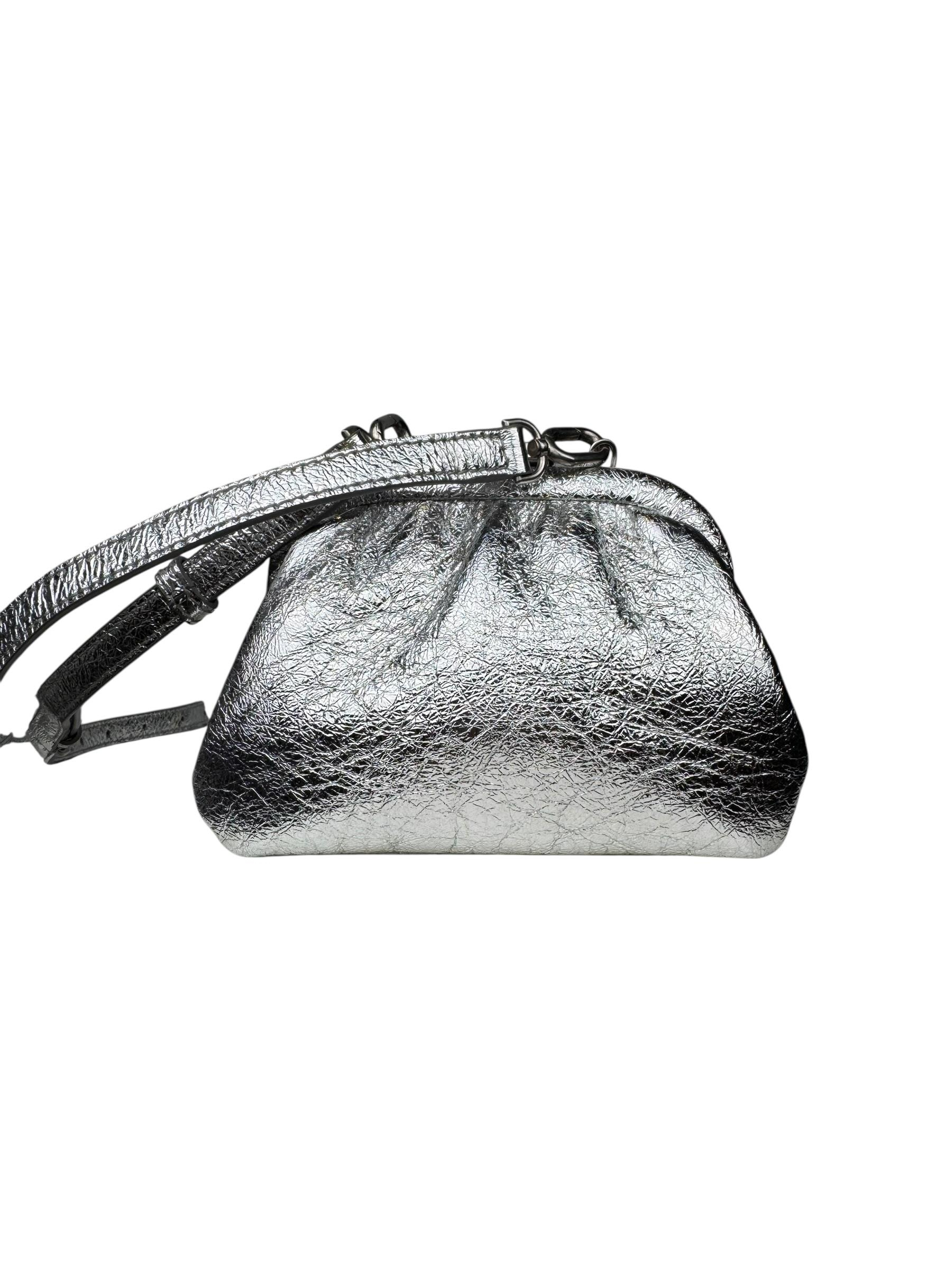 BALENCIAGA METALLIC CALFSKIN MINI BAG
