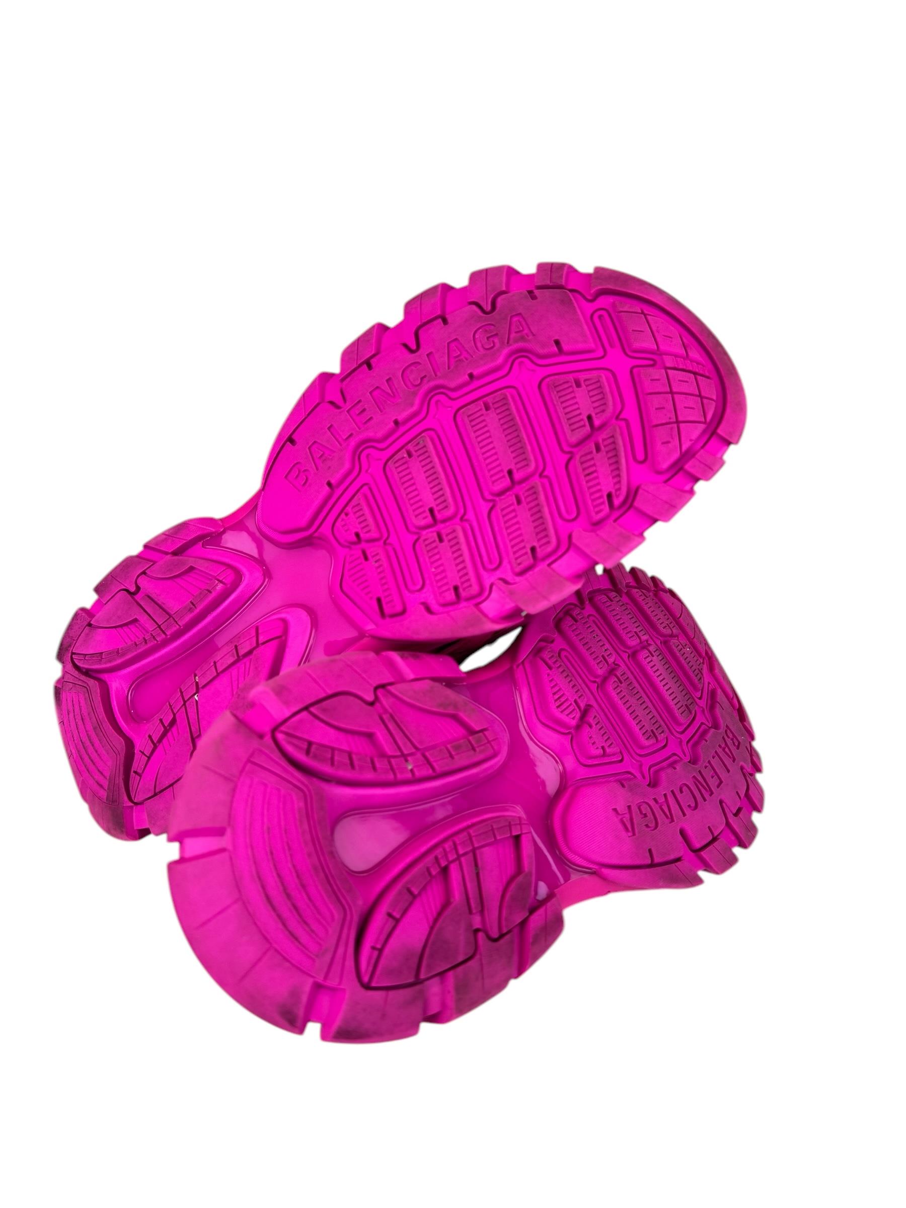 BALENCIAGA PINK TRACK SANDALS