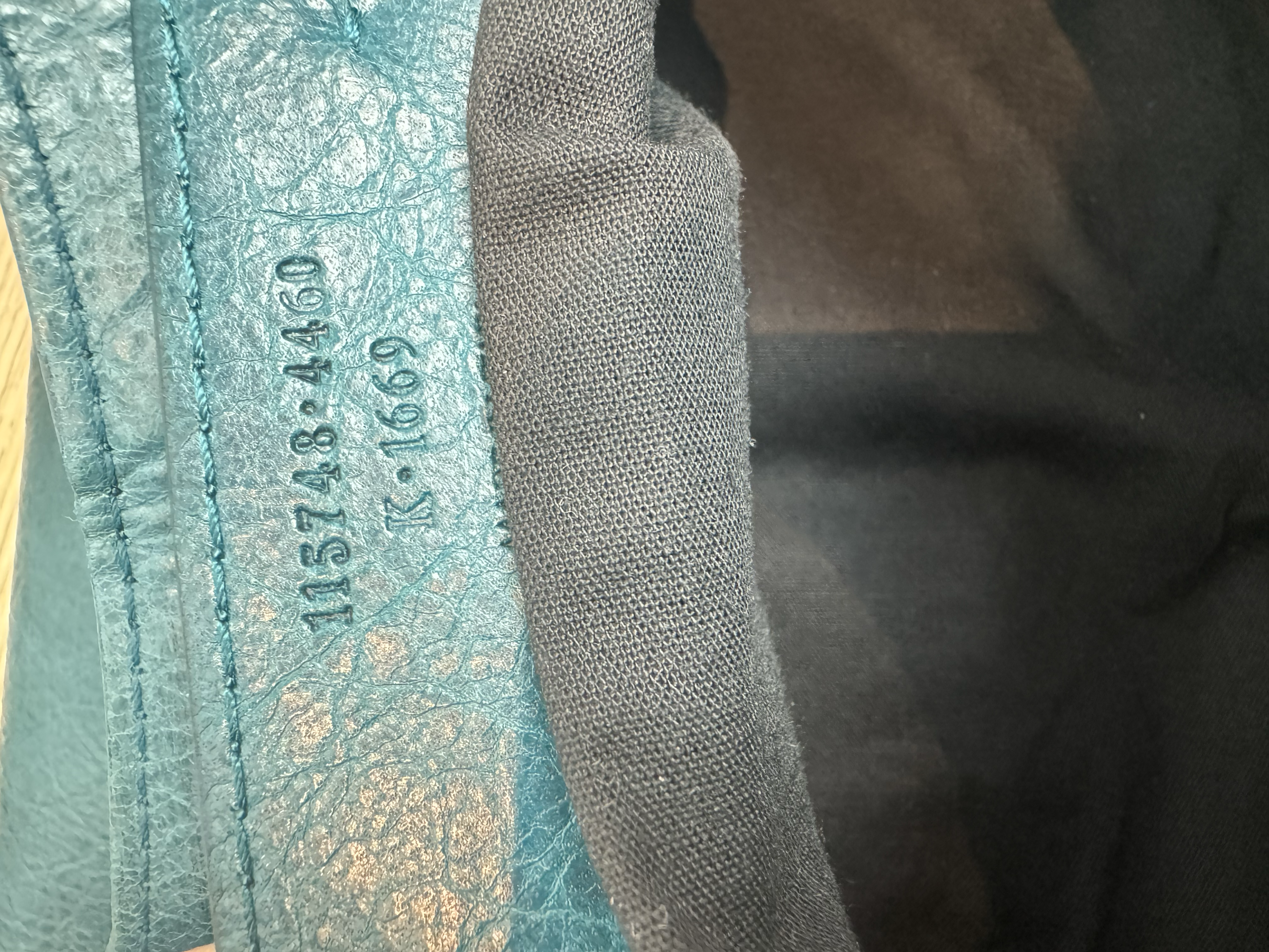 BALENCIAGA SMALL BLUE CITY BAG
