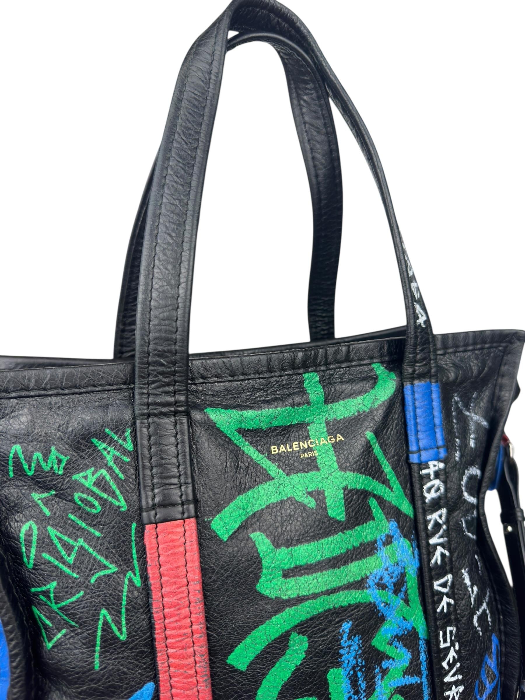BALENCIAGA SMALL GRAFITTI TOTE BAG