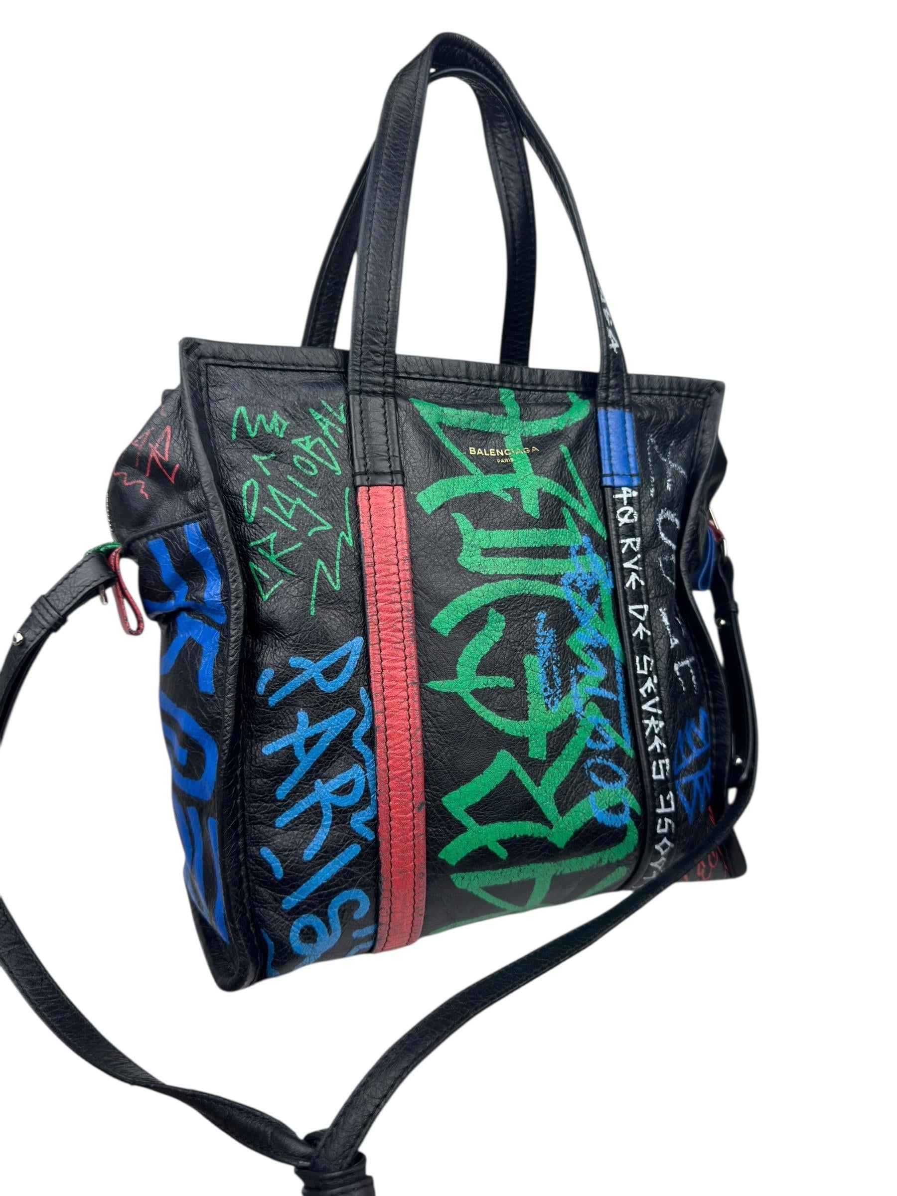BALENCIAGA SMALL GRAFITTI TOTE BAG