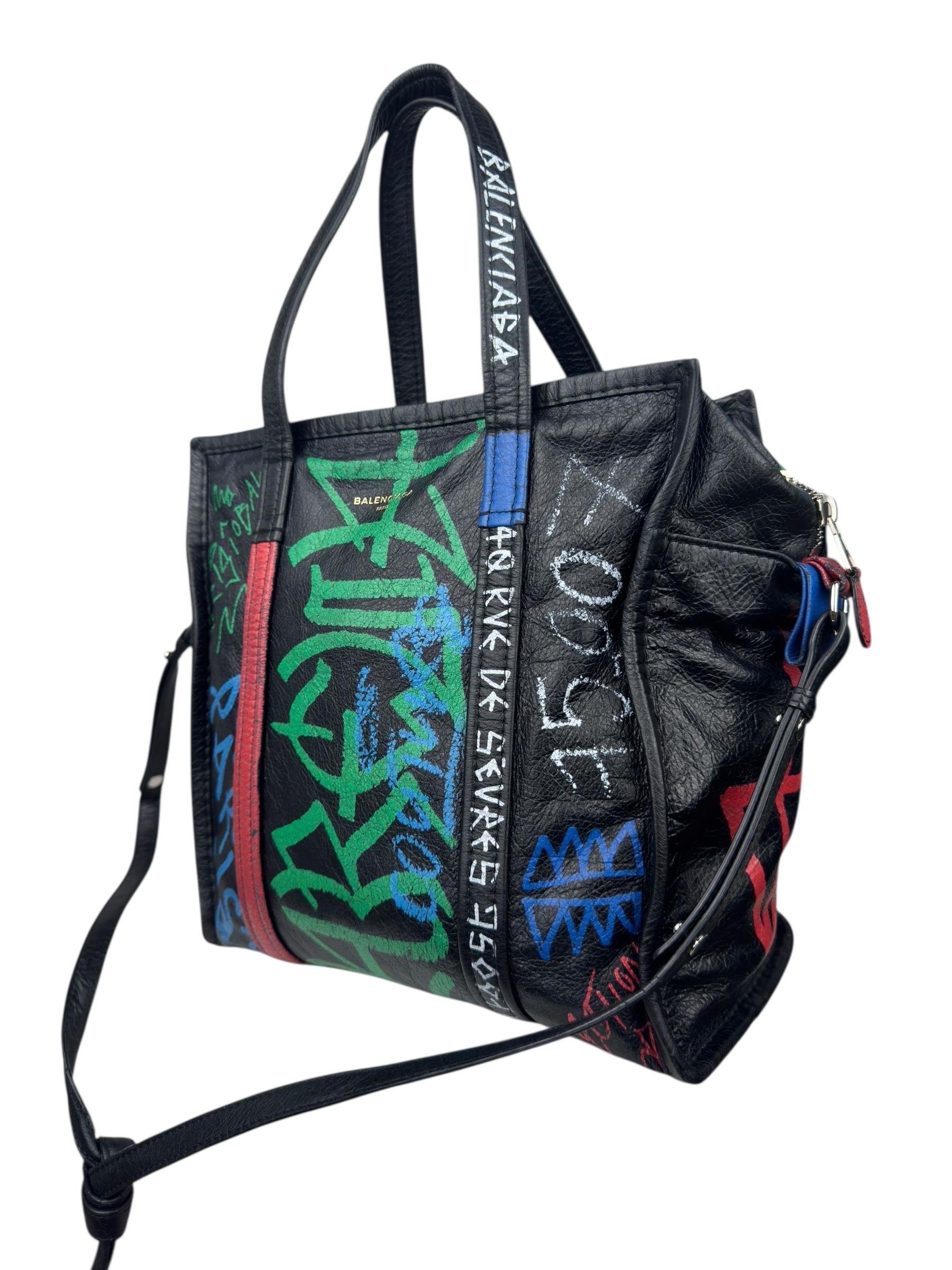 BALENCIAGA SMALL GRAFITTI TOTE BAG
