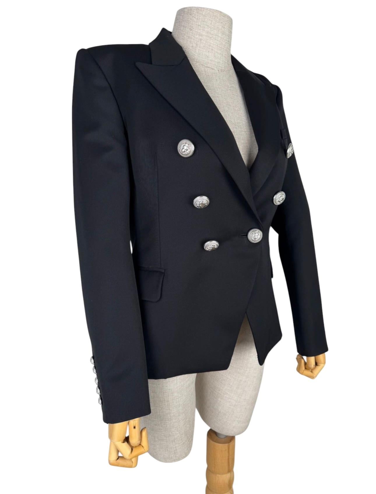 BALMAIN BLACK BLAZER JACKET