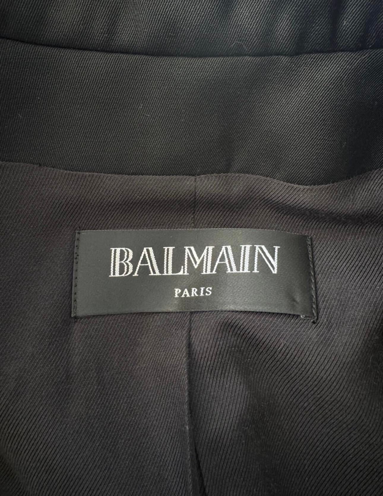 BALMAIN BLACK BLAZER JACKET