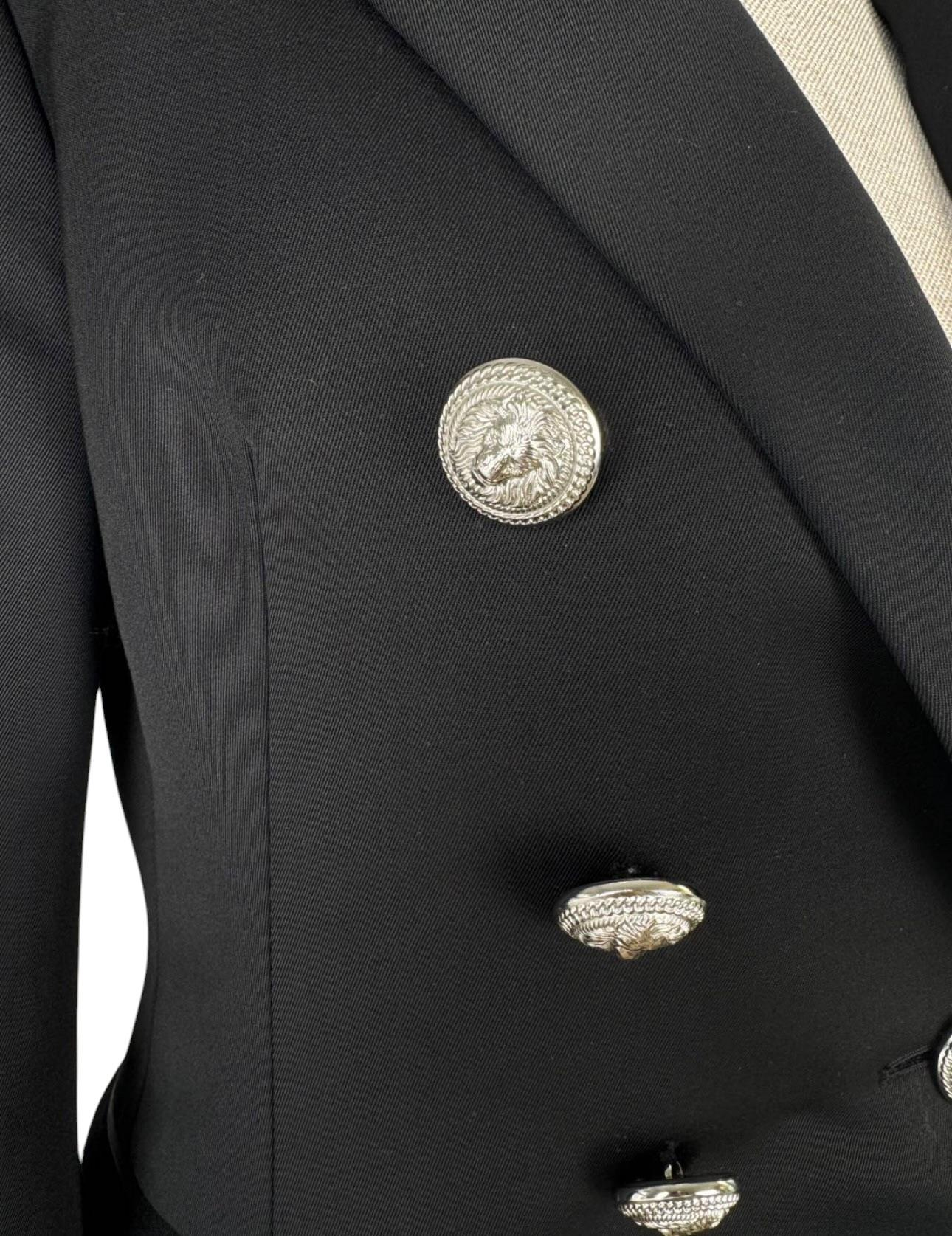 BALMAIN BLACK BLAZER JACKET