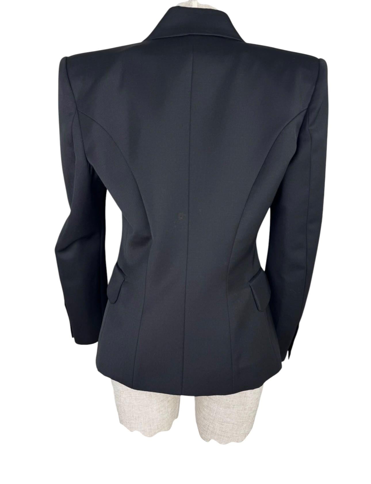 BALMAIN BLACK BLAZER JACKET