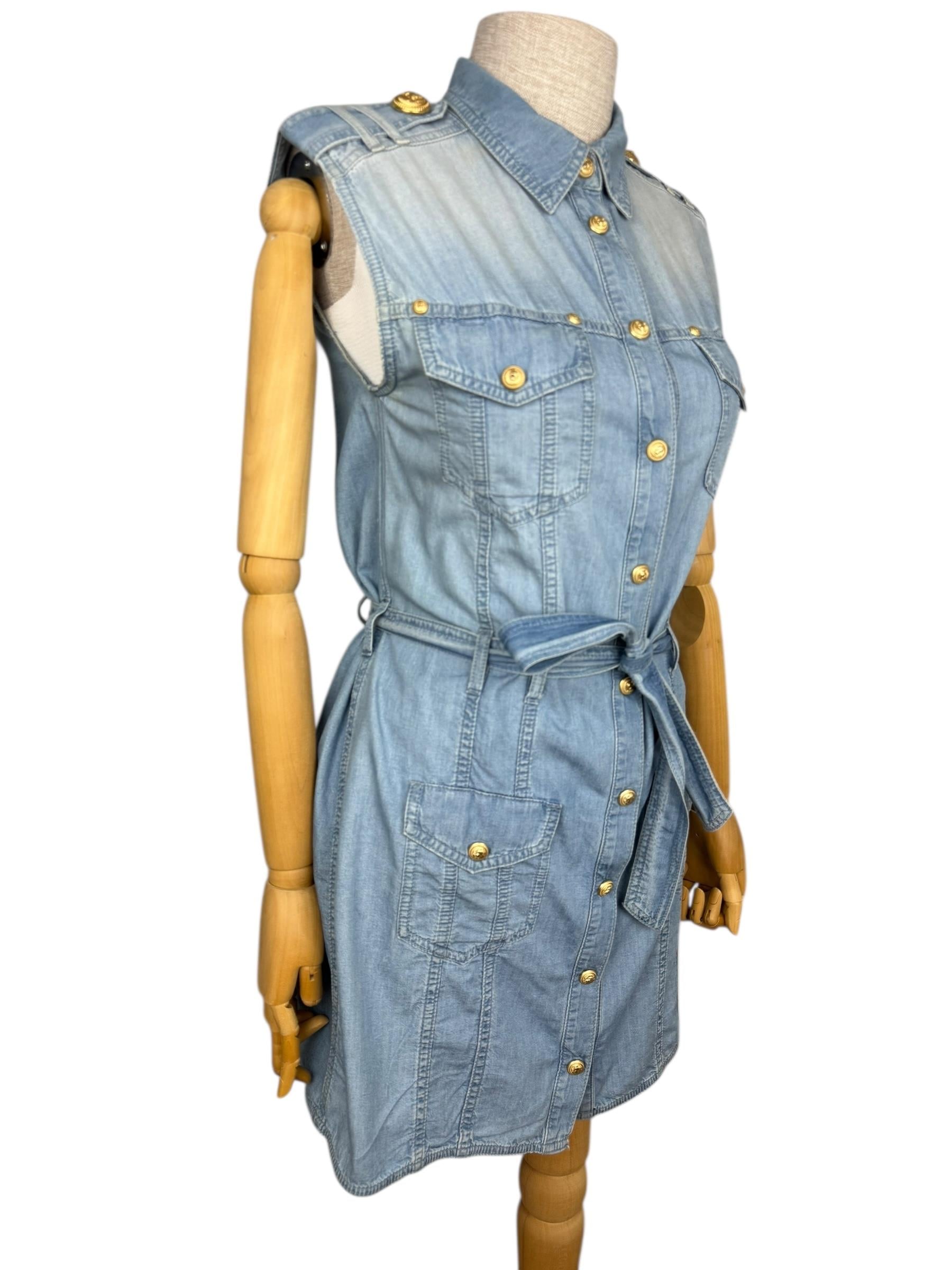 BALMAIN DENIM DRESS