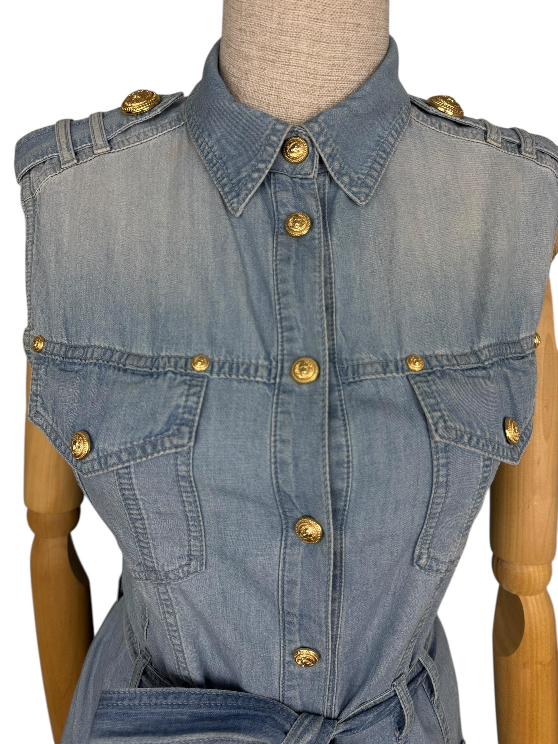 BALMAIN DENIM DRESS