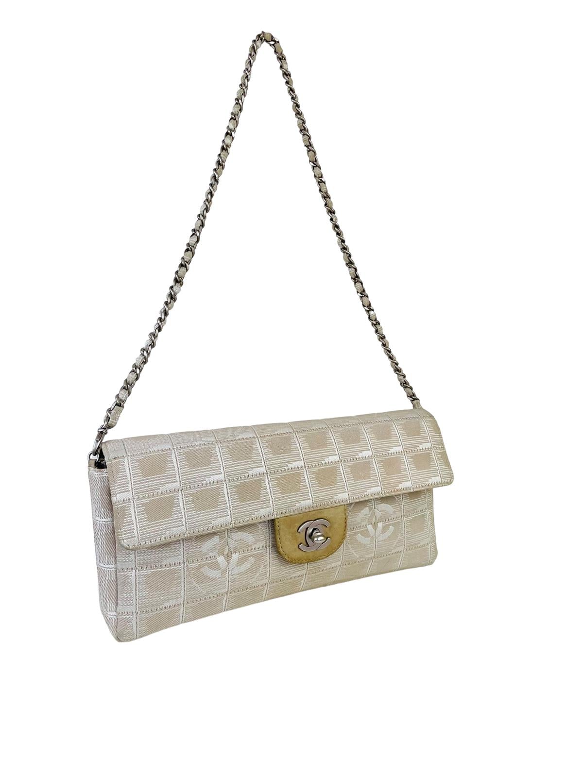 BEIGE CHOCOLATE BAR SHOULDER BAG