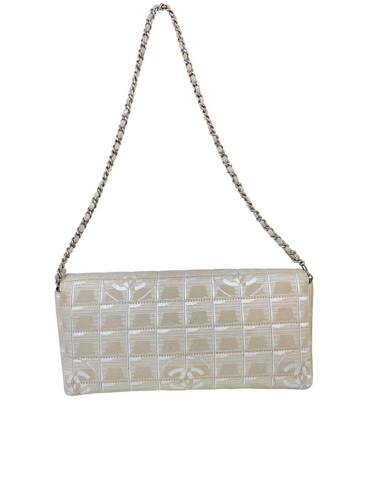 BEIGE CHOCOLATE BAR SHOULDER BAG