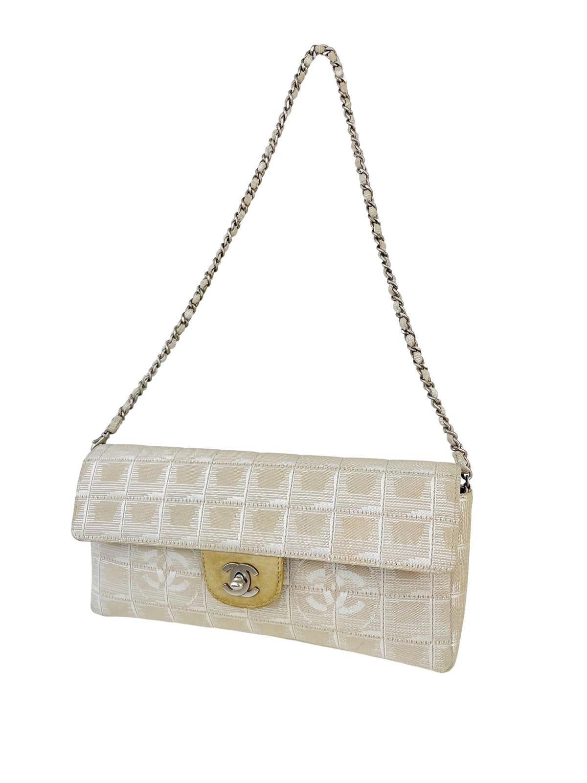 BEIGE CHOCOLATE BAR SHOULDER BAG