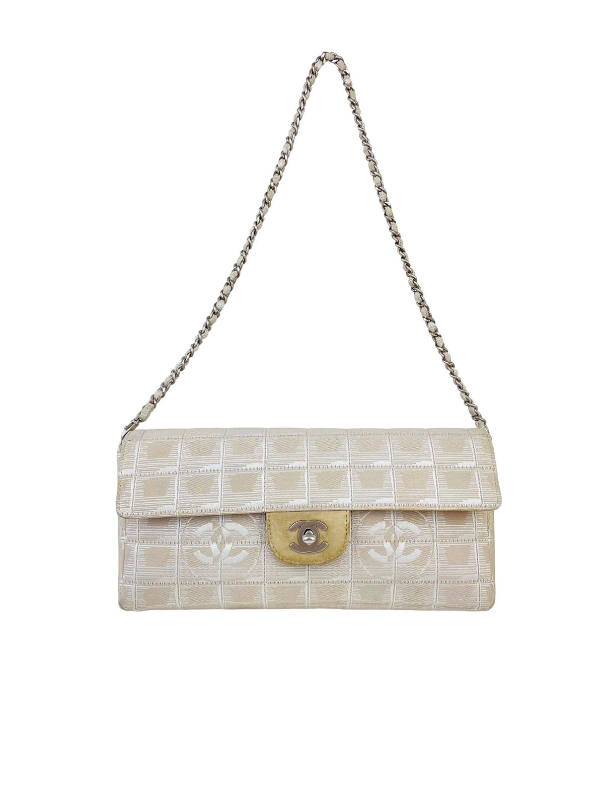 BEIGE CHOCOLATE BAR SHOULDER BAG