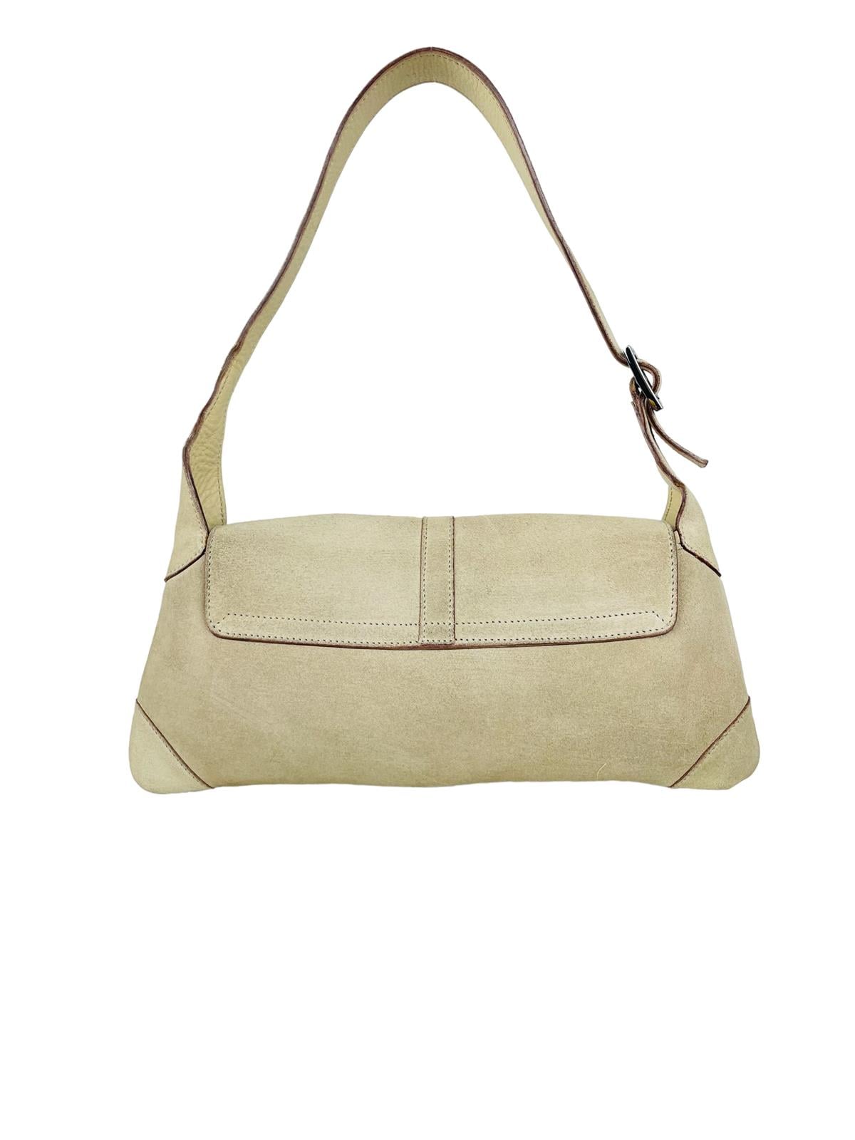 BEIGE SUEDE JACKIE POCHETTE