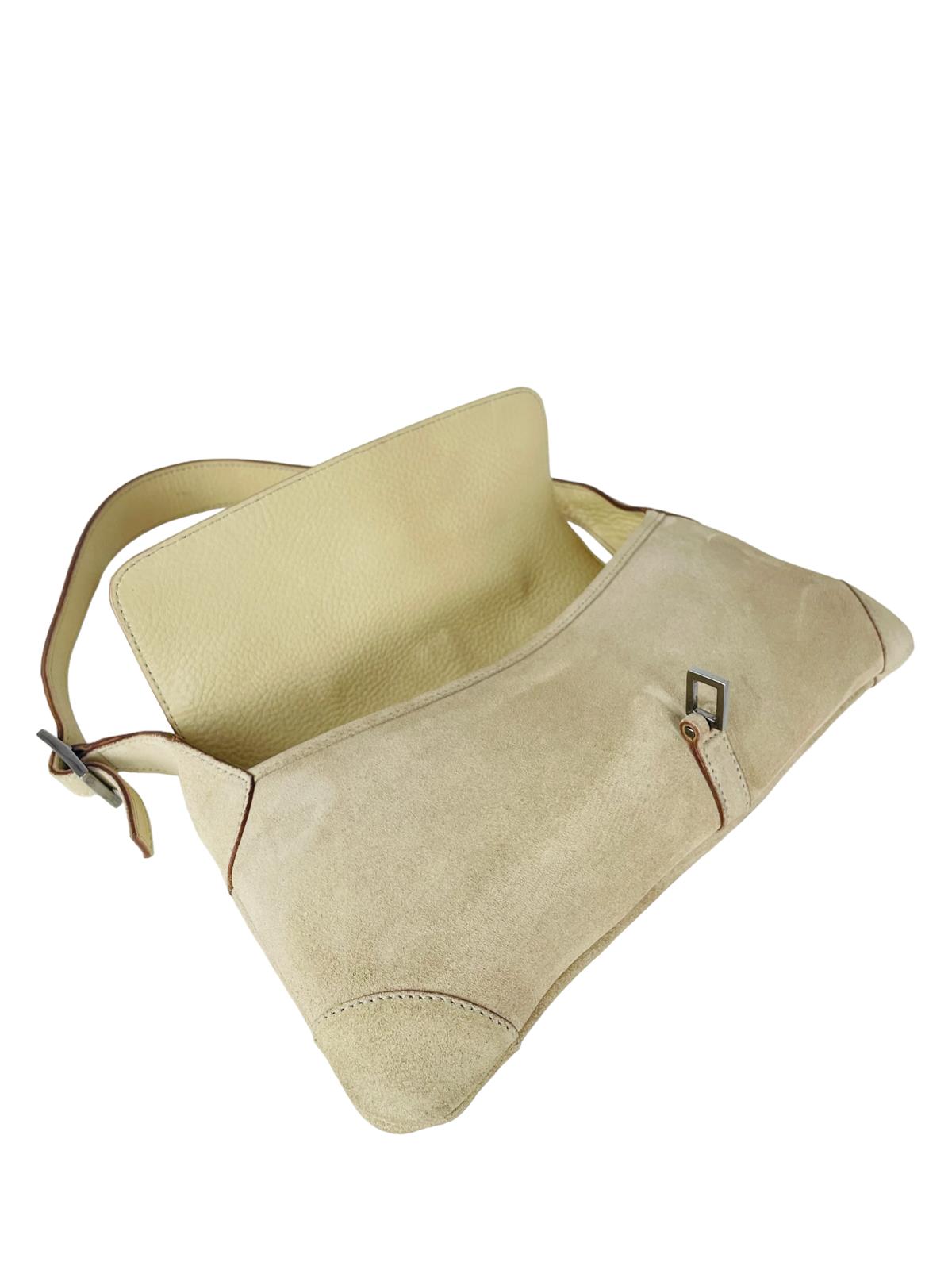 BEIGE SUEDE JACKIE POCHETTE