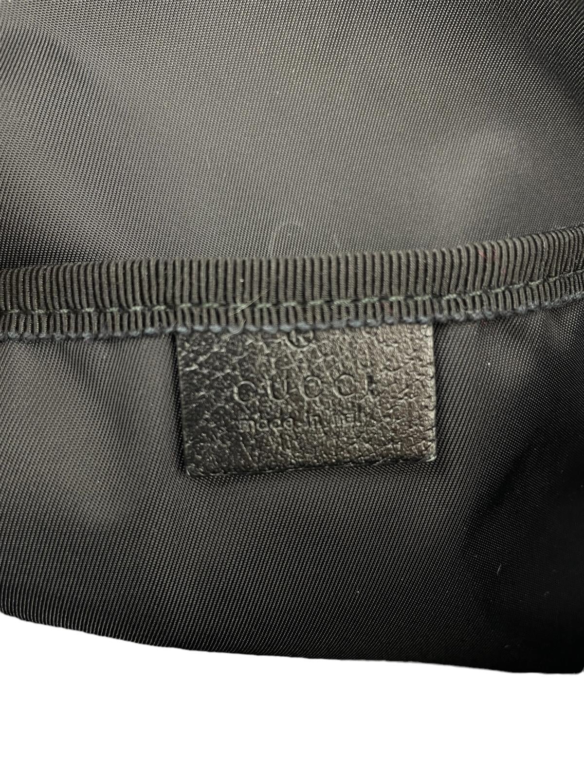 BLACK GG LOGO DIAPER BAG
