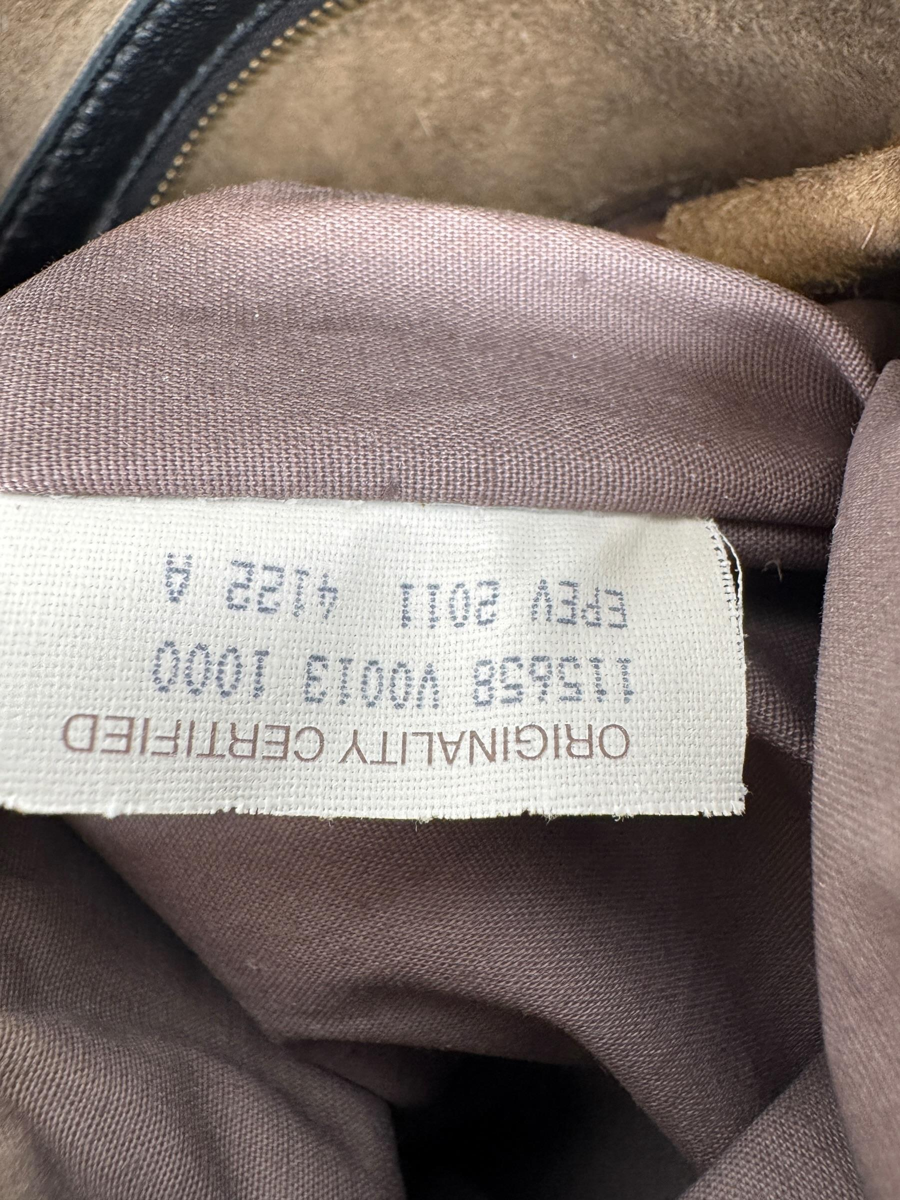 BOTTEGA VENETA BLACK INTRECCIATO WOVEN HOBO BAG