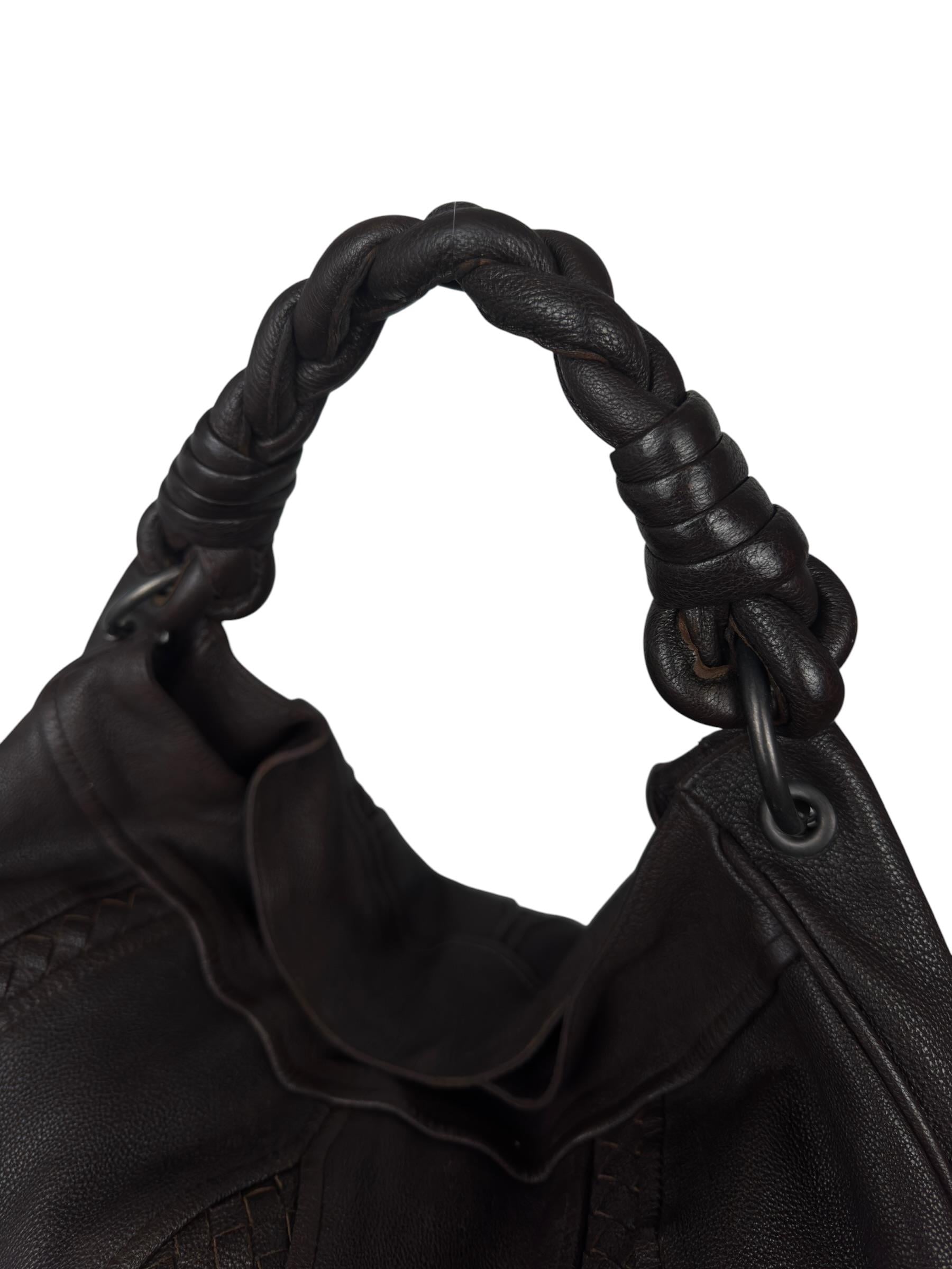 BOTTEGA VENETA BROWN HOBO BAG