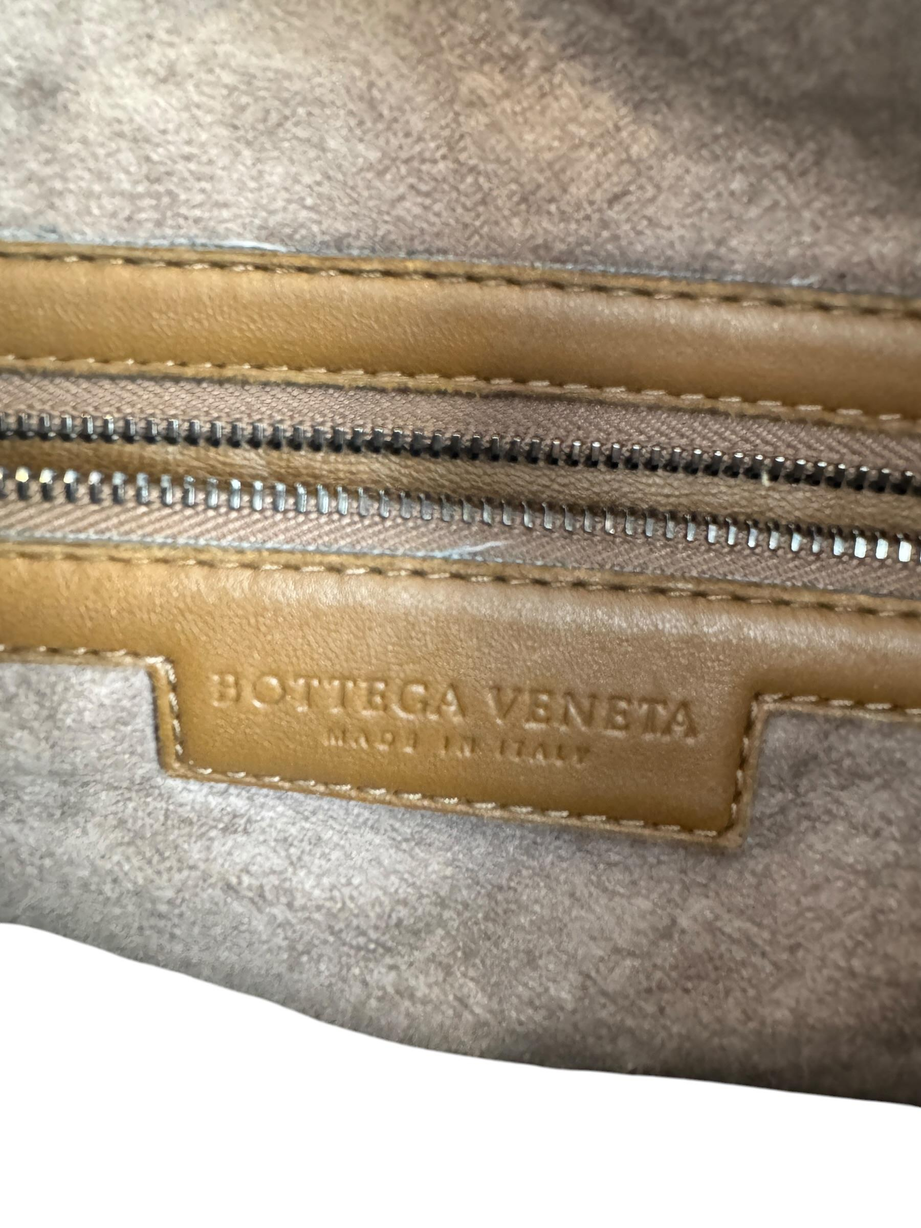 BOTTEGA VENETA BROWN INTRECCIATO HOBO BAG