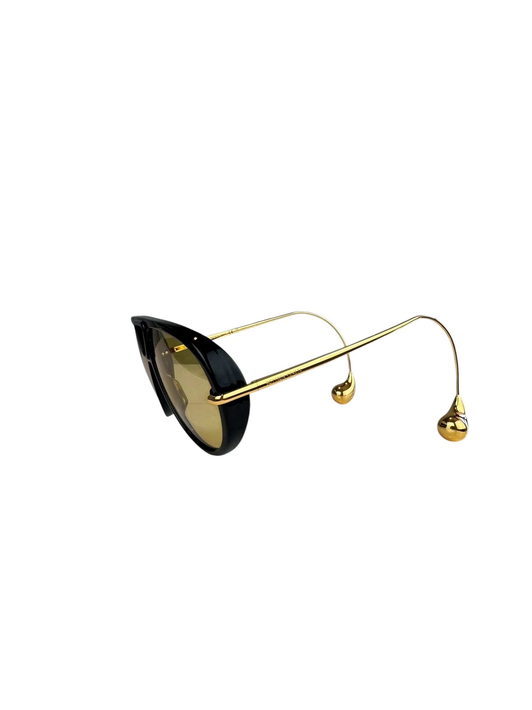 BOTTEGA VENETA DROP AVIATOR SUNGLASSES