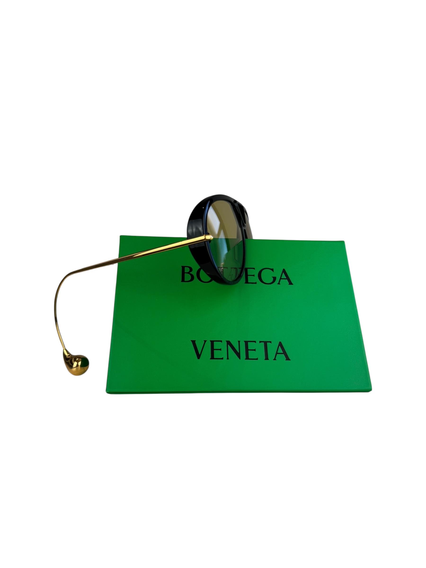 BOTTEGA VENETA DROP AVIATOR SUNGLASSES
