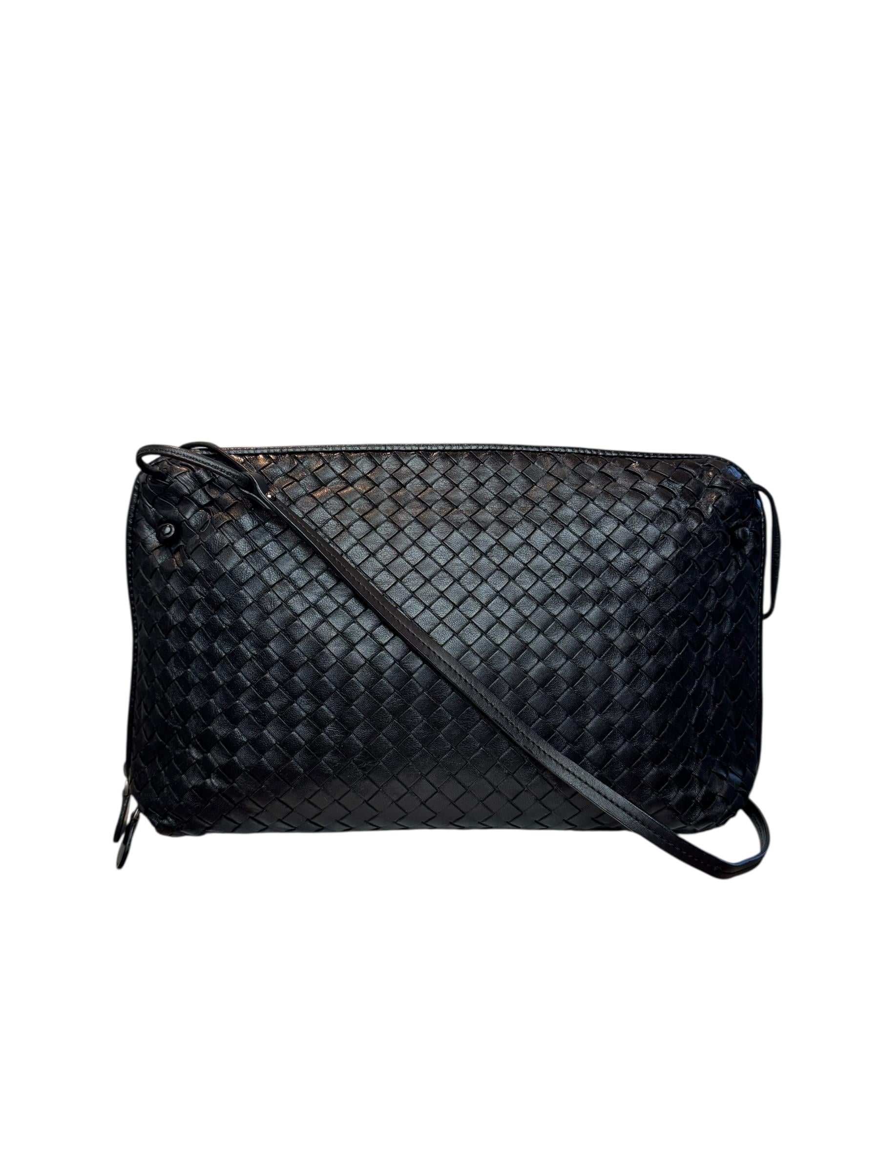 BOTTEGA VENETA INTERCIATO CROSSBODY BAG